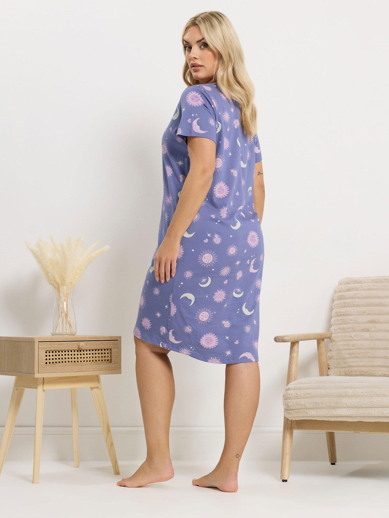  image of yours-curve-celestial-dipped-back-nightdress