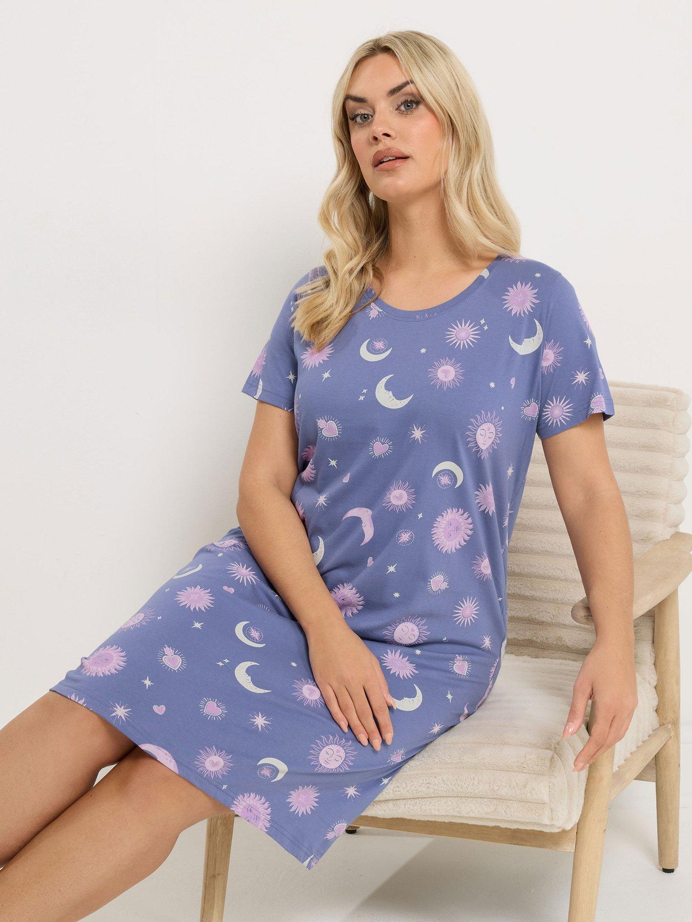  image of yours-curve-celestial-dipped-back-nightdress
