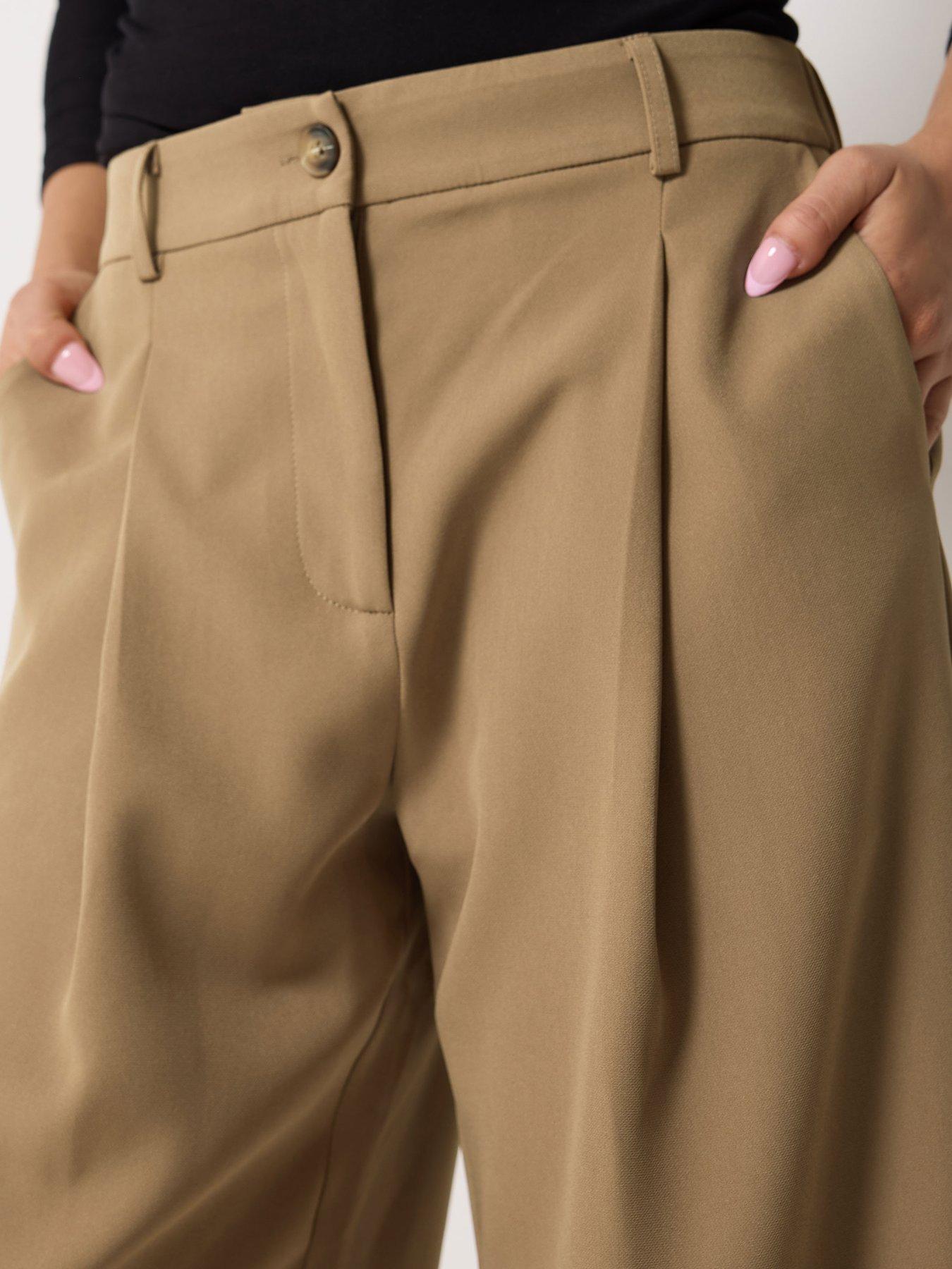 Image 4 of 5 of PixieGirl Petite Back Pocket Wide Leg Trousers