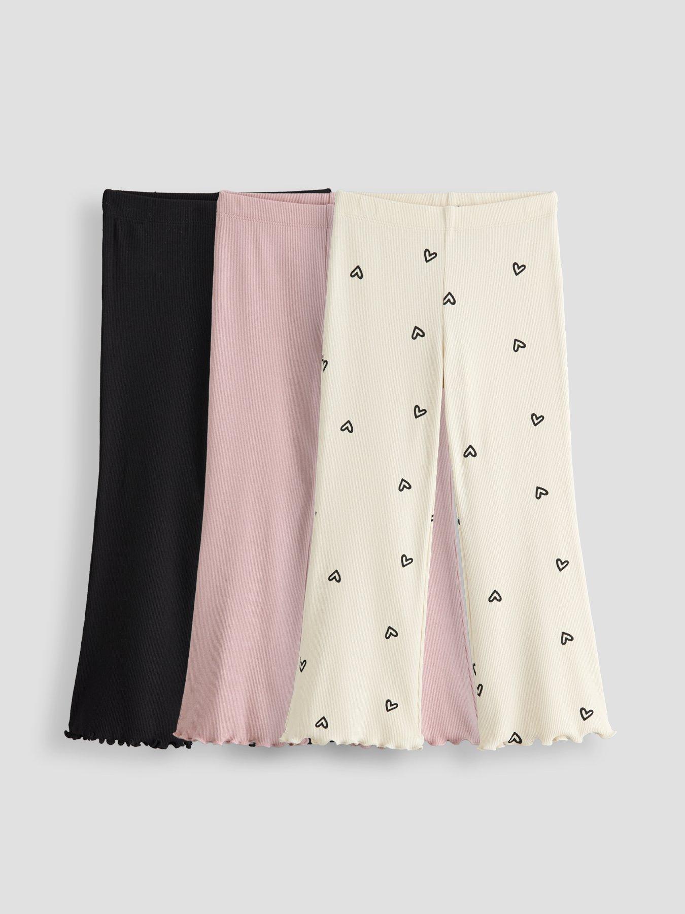 The Very Collection Girls 3 Pack Flare Legging - Multi