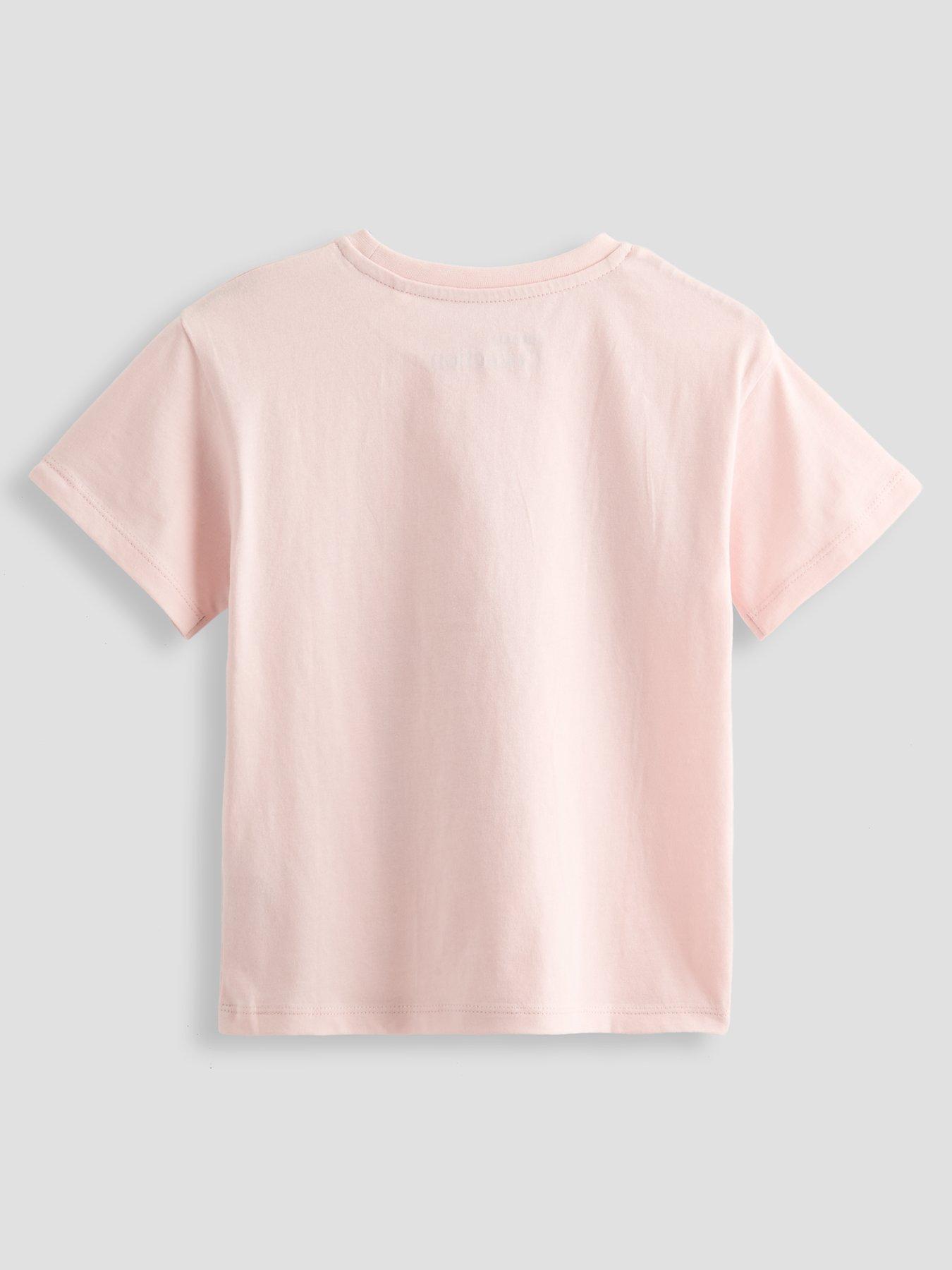 Image 2 of 4 of The Very Collection Girls Best Day Slogan T-Shirt - Pink
