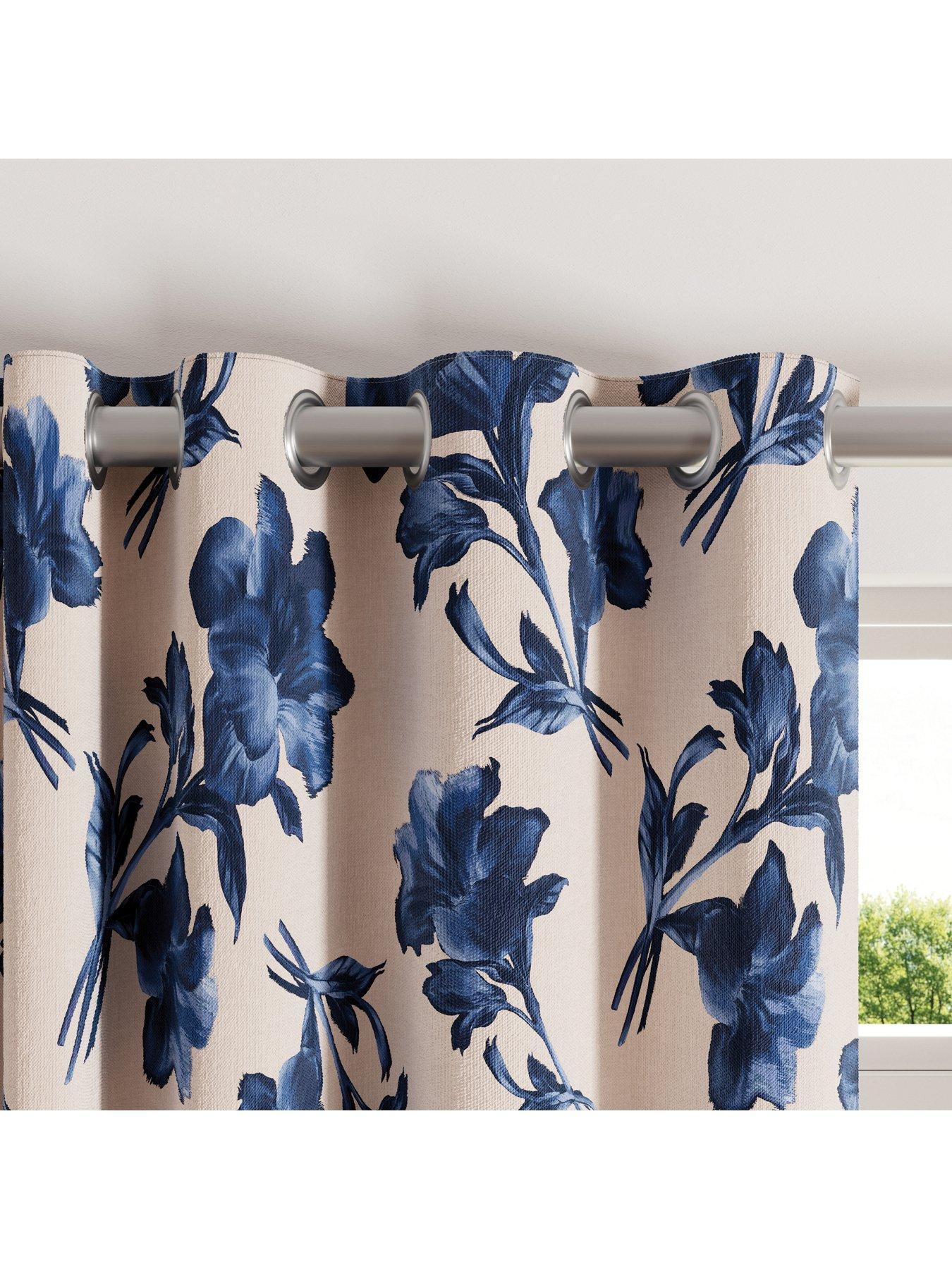  image of ted-baker-midnight-garden-lined-curtains