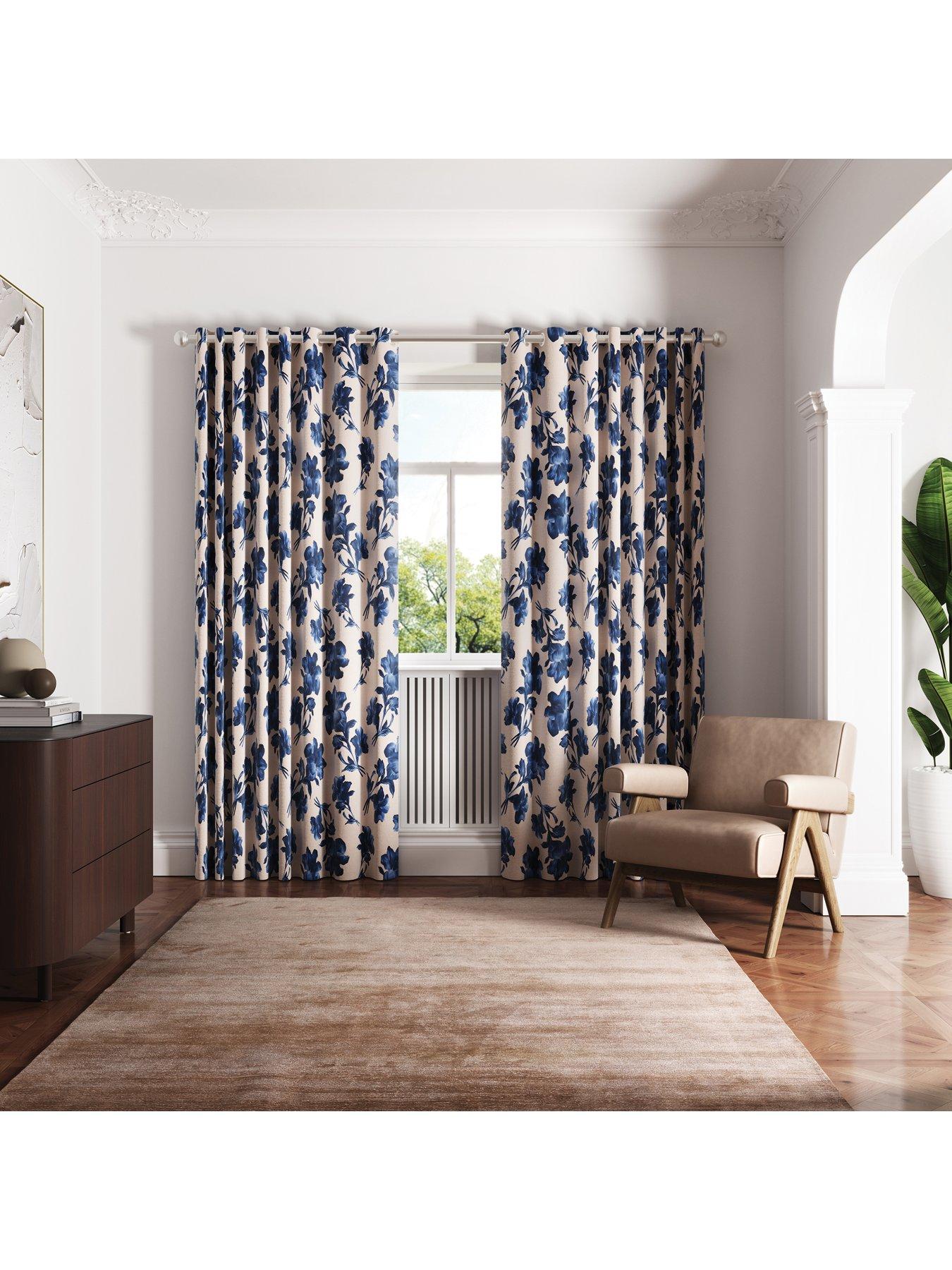  image of ted-baker-midnight-garden-lined-curtains