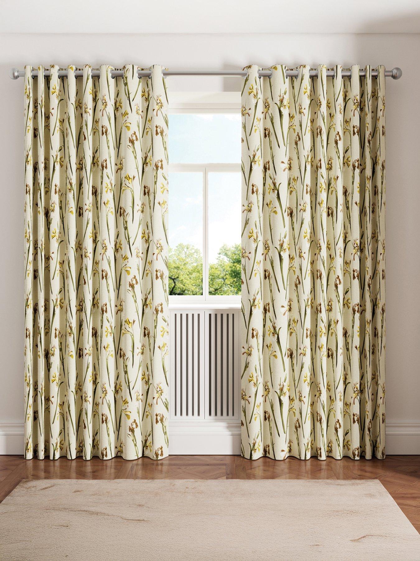 Image 1 of 4 of Ted Baker Wild Iris Lined Blackout Curtains