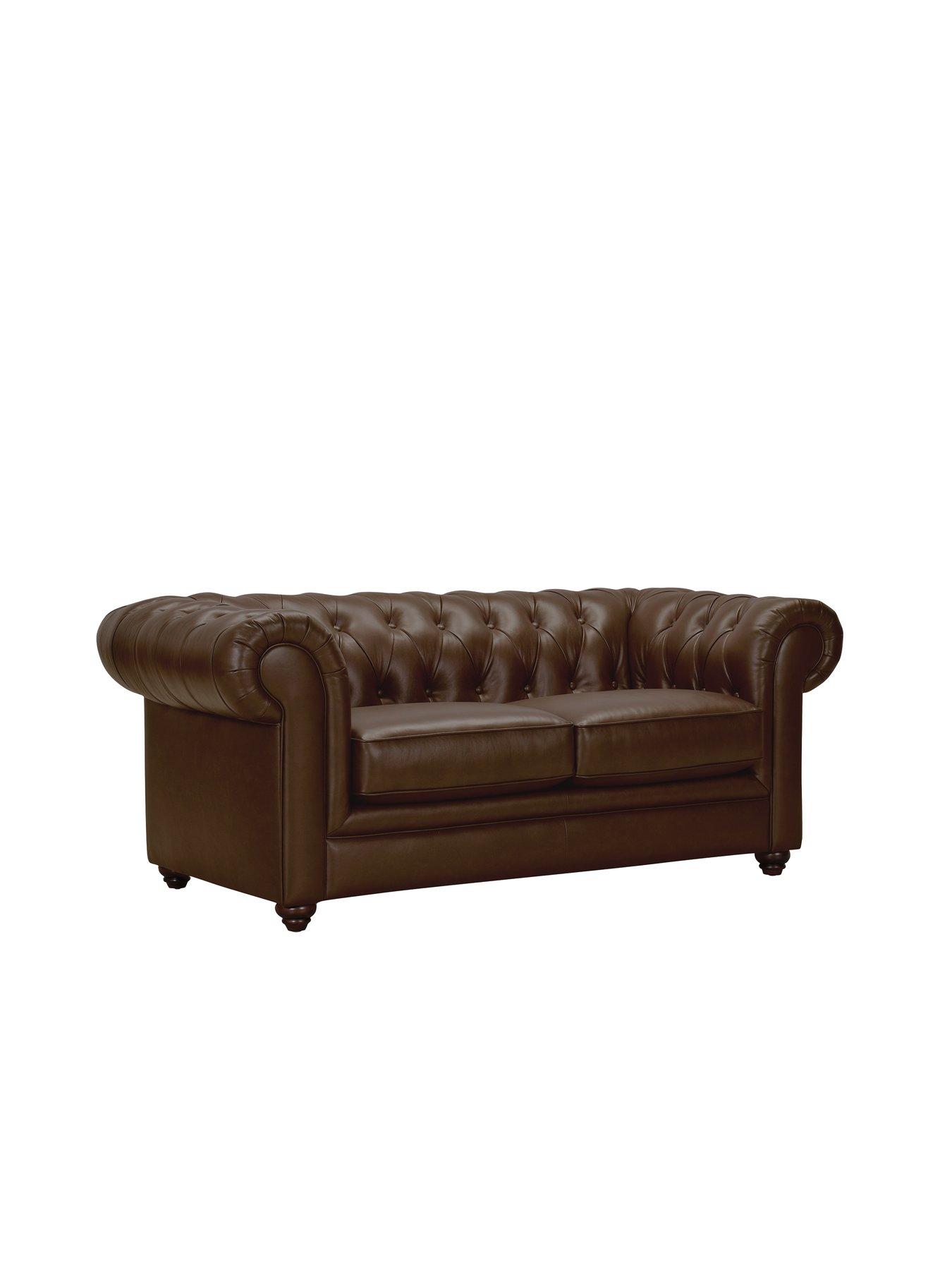 Image 3 of 7 of The Very Collection New Bakerfield Leather 3 Seater + Chair