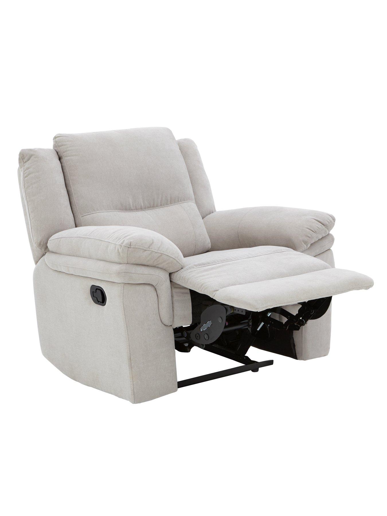 Image 5 of 6 of The Very Collection Albion Chenille 3 Seater High Back Manual Recliner Sofa and Armchair Set (Buy &amp; SAVE!) - FSC&reg; Certified