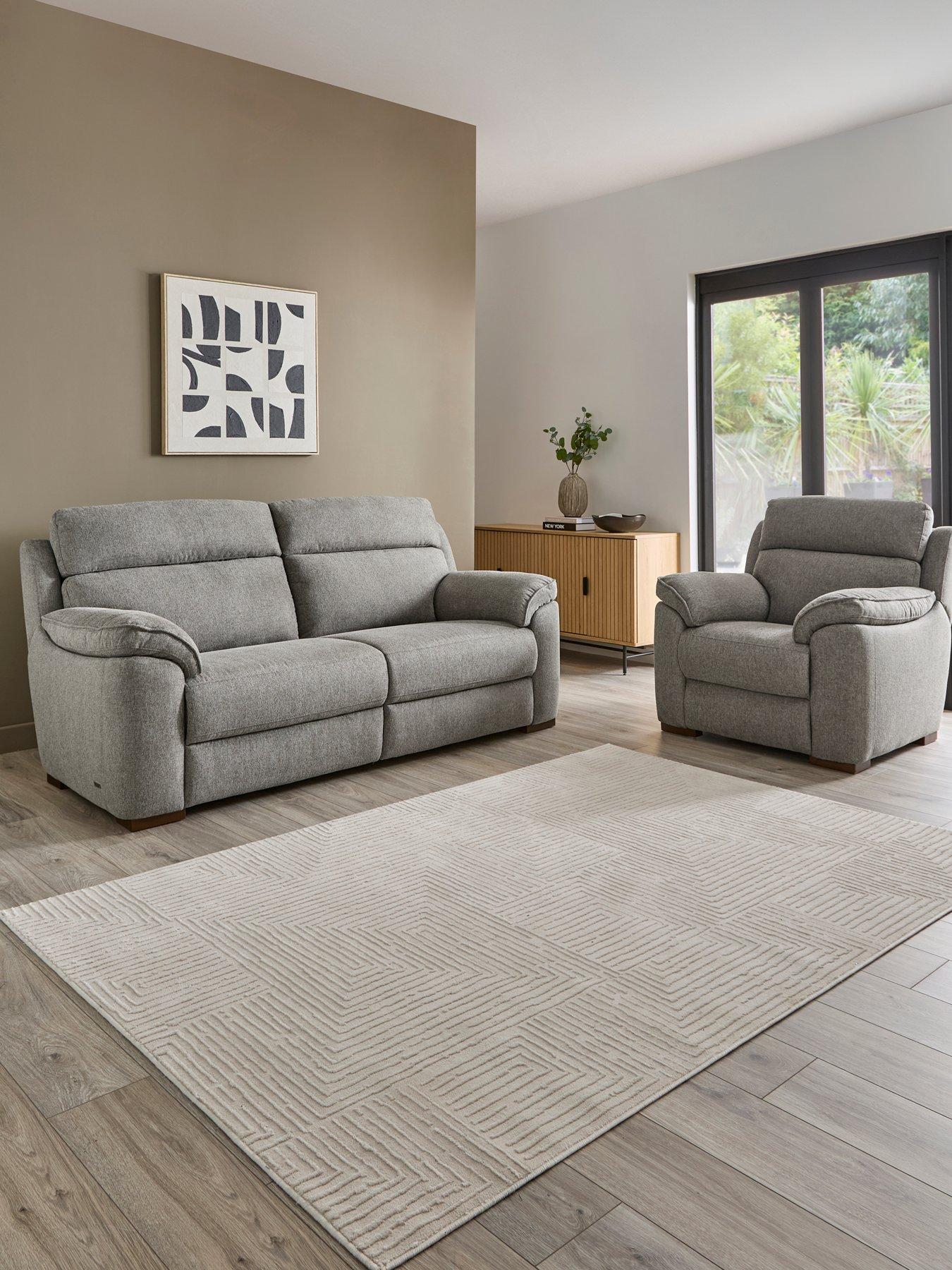 The Very Collection Sander Fabric 3 Seater + Chair