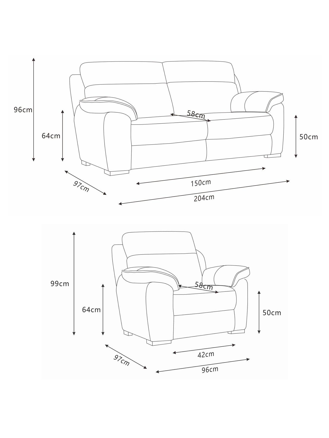 Image 6 of 7 of The Very Collection Sander Fabric 3 Seater + Armchair (Buy &amp; SAVE!)&nbsp;-&nbsp;FSC&reg; Certified