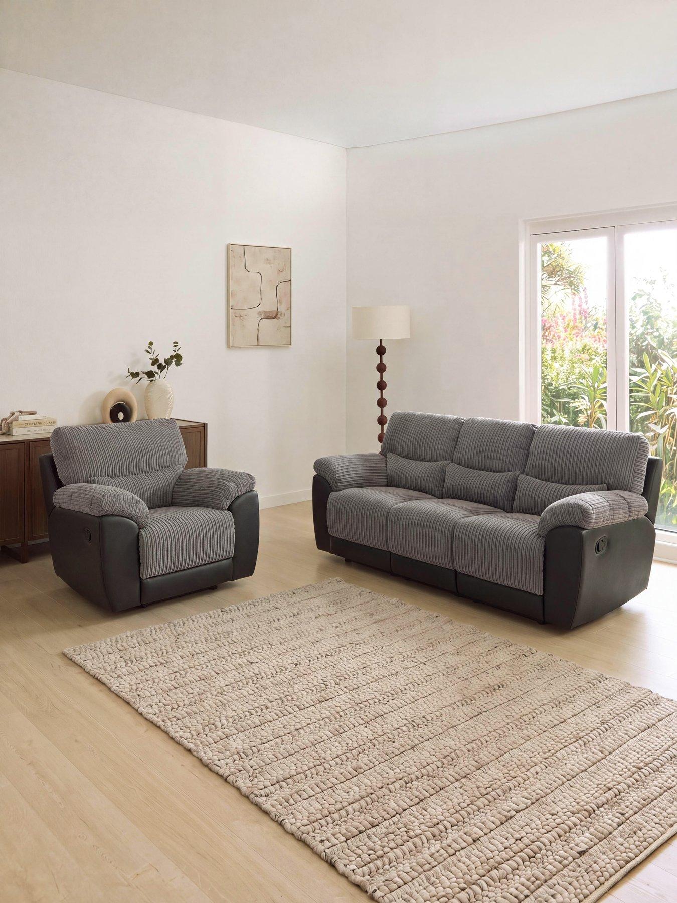 The Very Collection Sienna Fabric 3 Seater + Chair - FSC® Certified