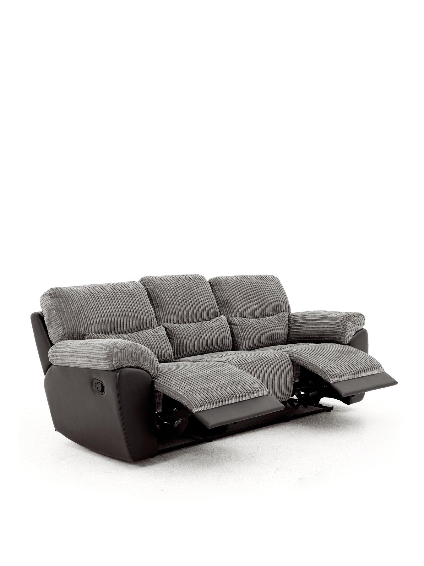 back image of the-very-collection-sienna-fabric-3-seater-chair