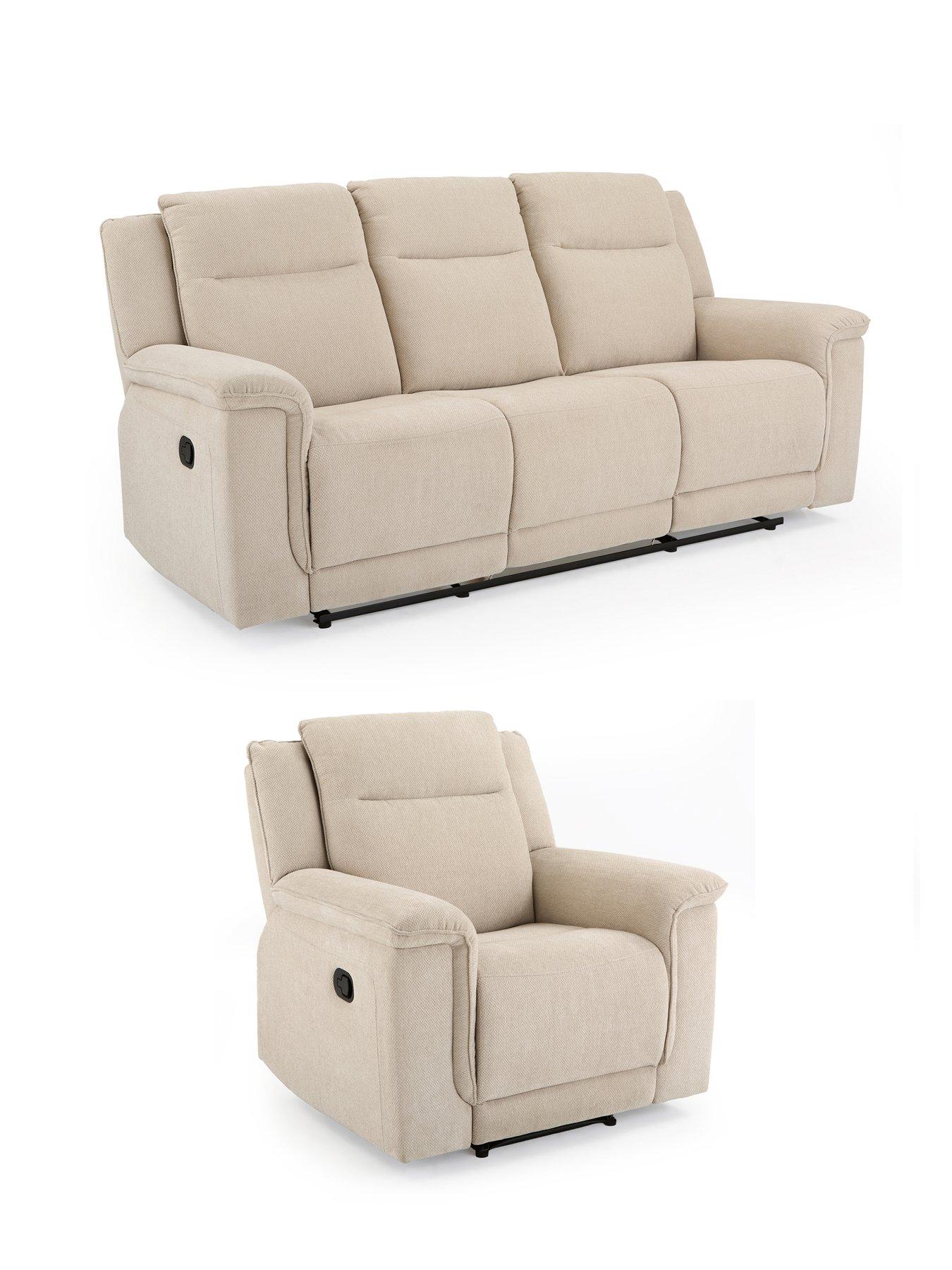 Image 3 of 7 of The Very Collection Sander Fabric 3 Seater Sofa + Armchair (Buy &amp; SAVE!) - FSC&reg; Certified