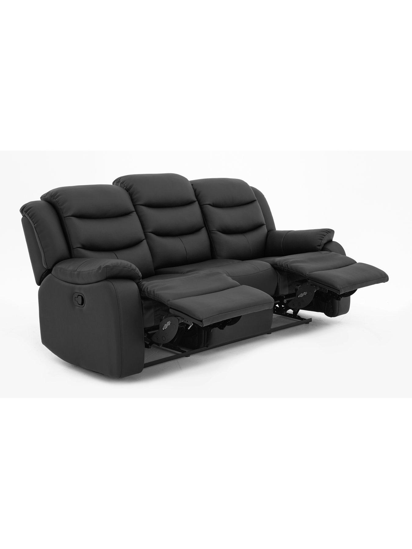 Image 2 of 5 of The Very Collection Rothbury Faux Leather 3 Seater + Chair