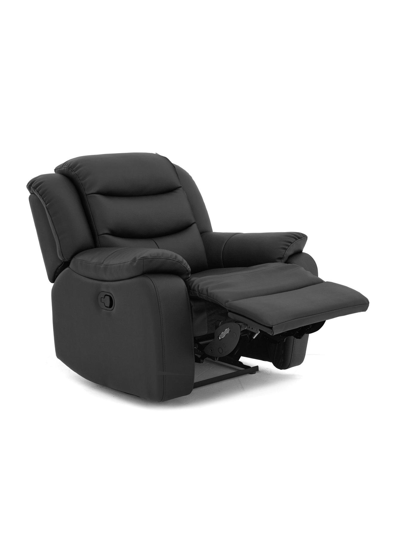 Image 3 of 5 of The Very Collection Rothbury Faux Leather 3 Seater + Chair