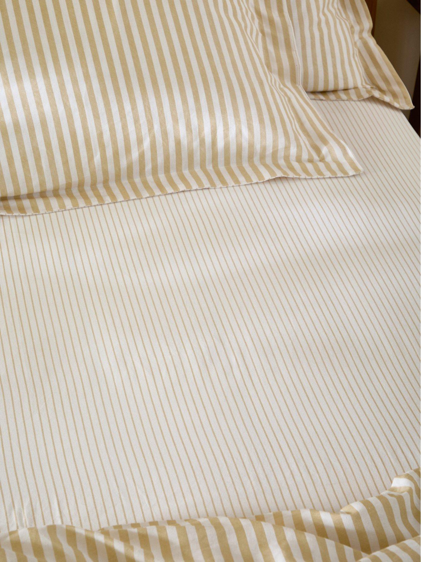 Image 1 of 2 of Yard Hebden 100% Cotton Fitted Sheet or Pillowcases - Yellow