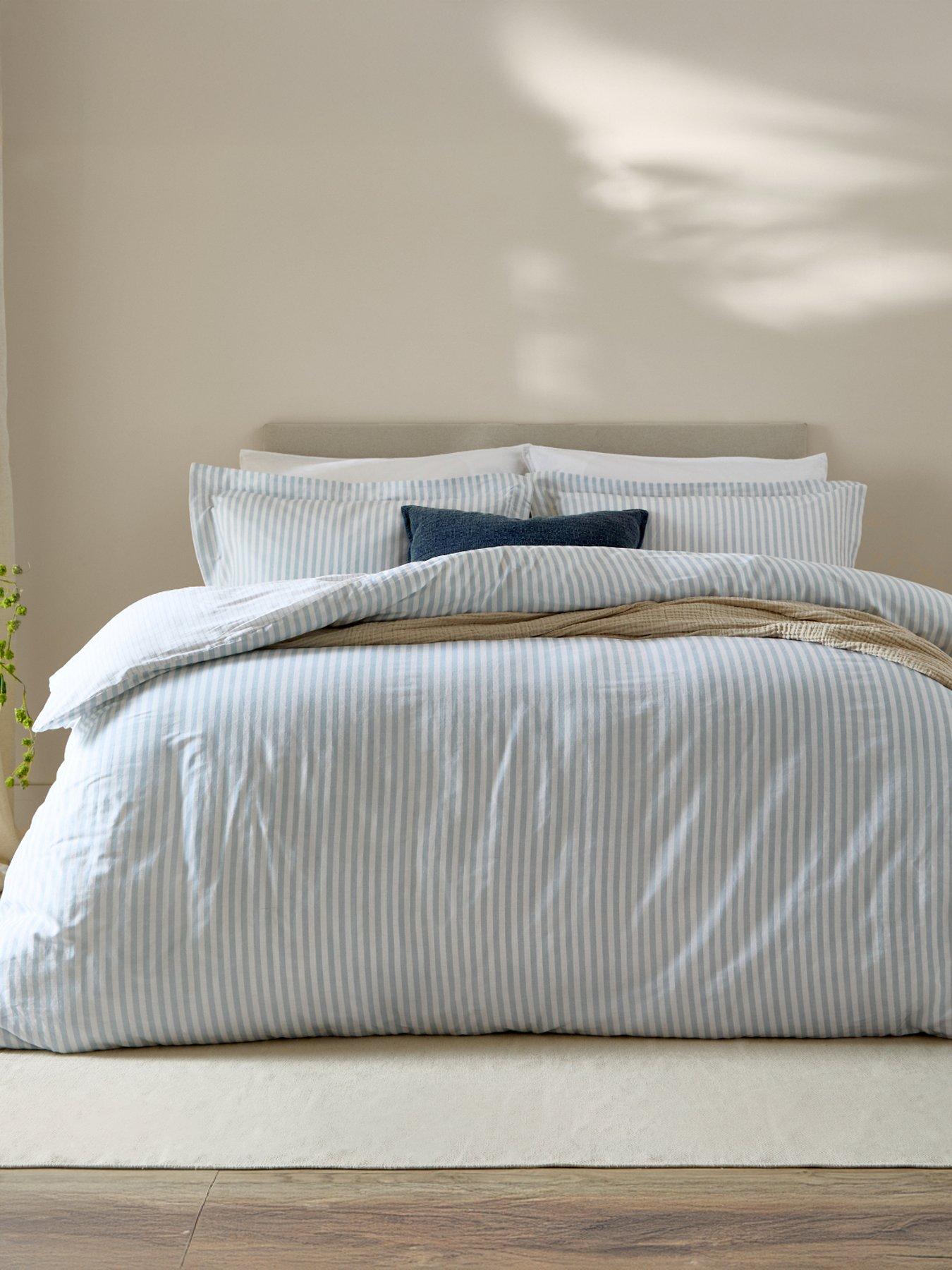 Yard Hebden 100% Cotton Duvet set Mineral Blue