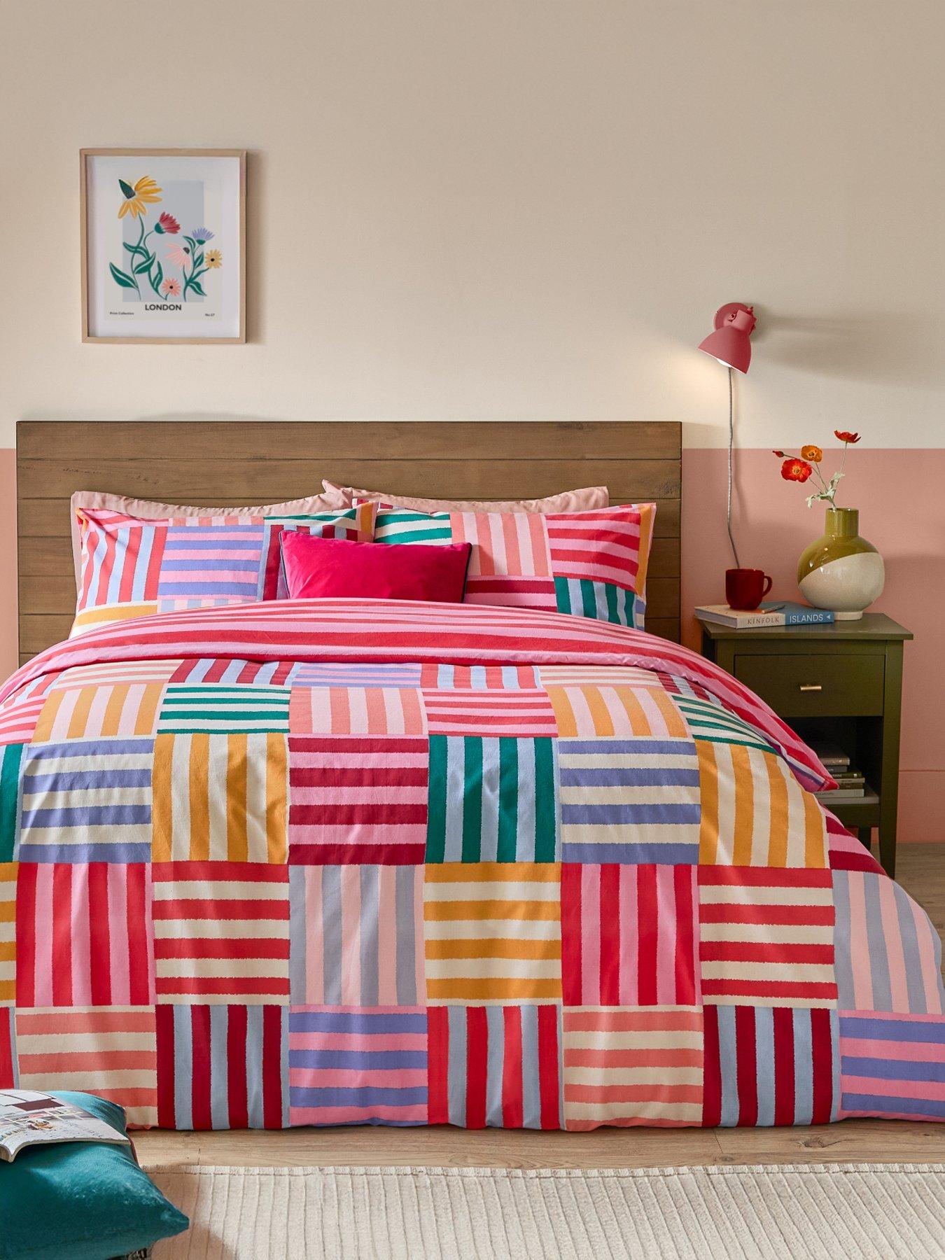 Furn Ana Stripe Duvet Set Multi