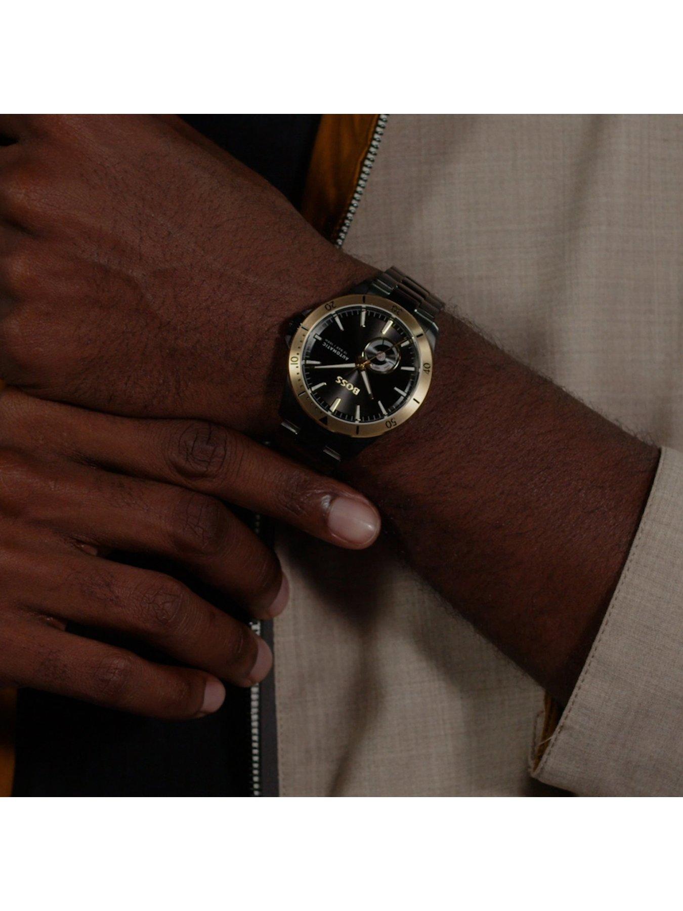  image of boss-troper-automatic-mens-watch-black