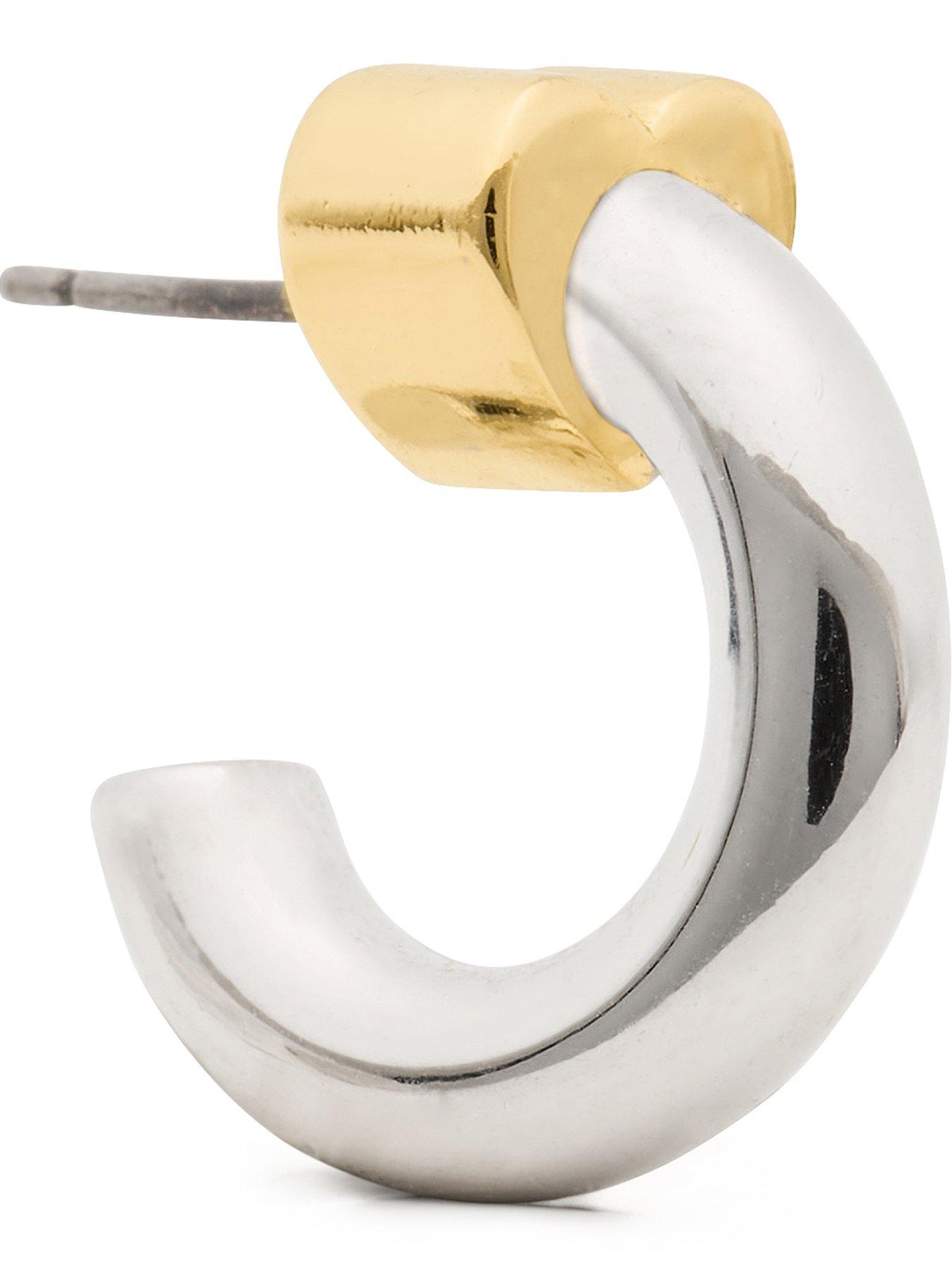Image 3 of 3 of Kate Spade New York Geo Pop Huggies - Silver
