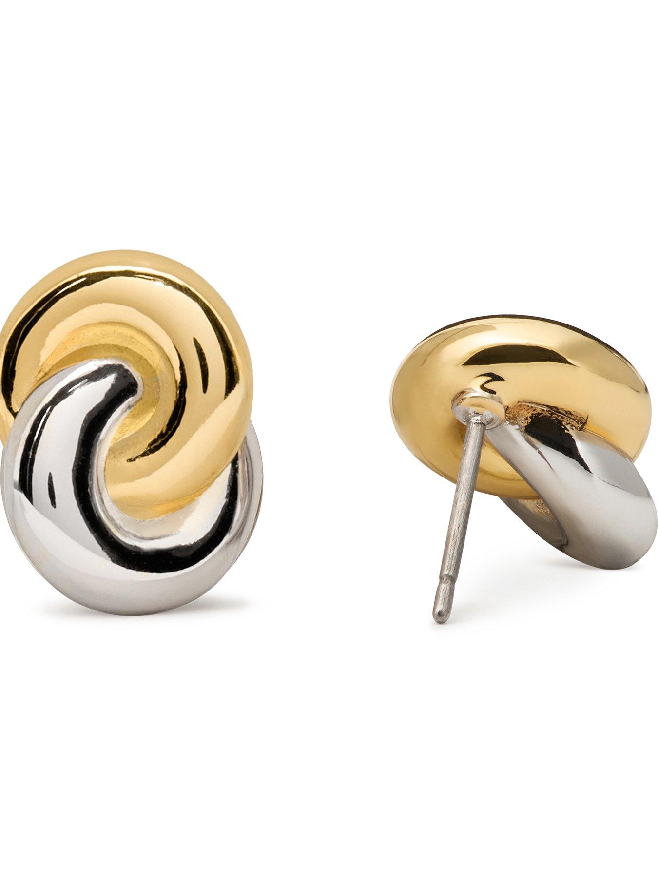 Kate Spade New York Interlock Studs - Silver