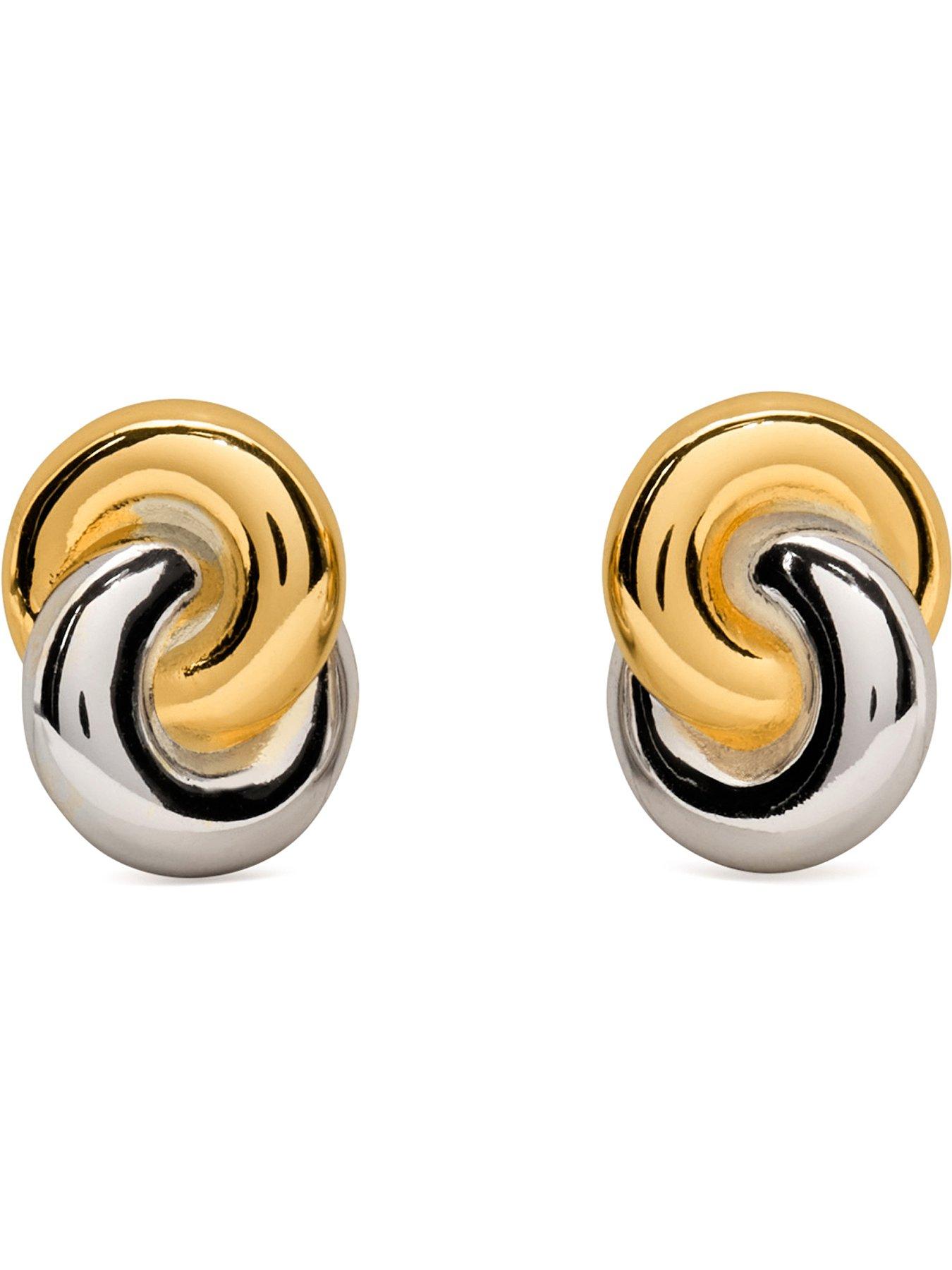 Image 3 of 3 of Kate Spade New York Interlock Studs - Silver