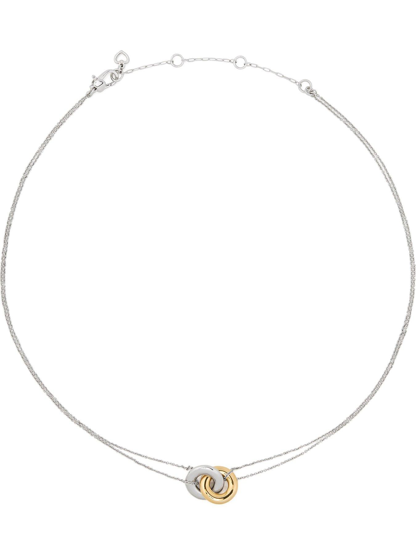 Kate Spade New York Interlock Small Pendant - Silver