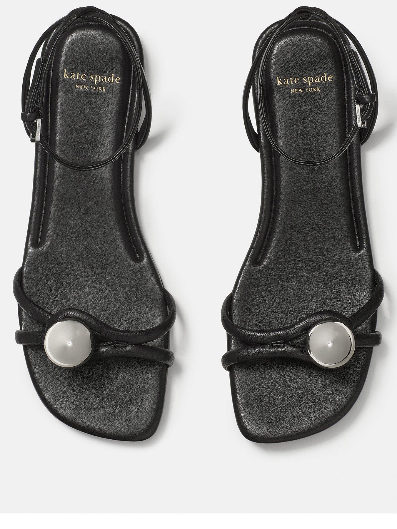 Image 3 of 5 of Kate Spade New York Harmony Flat Sandal - Black
