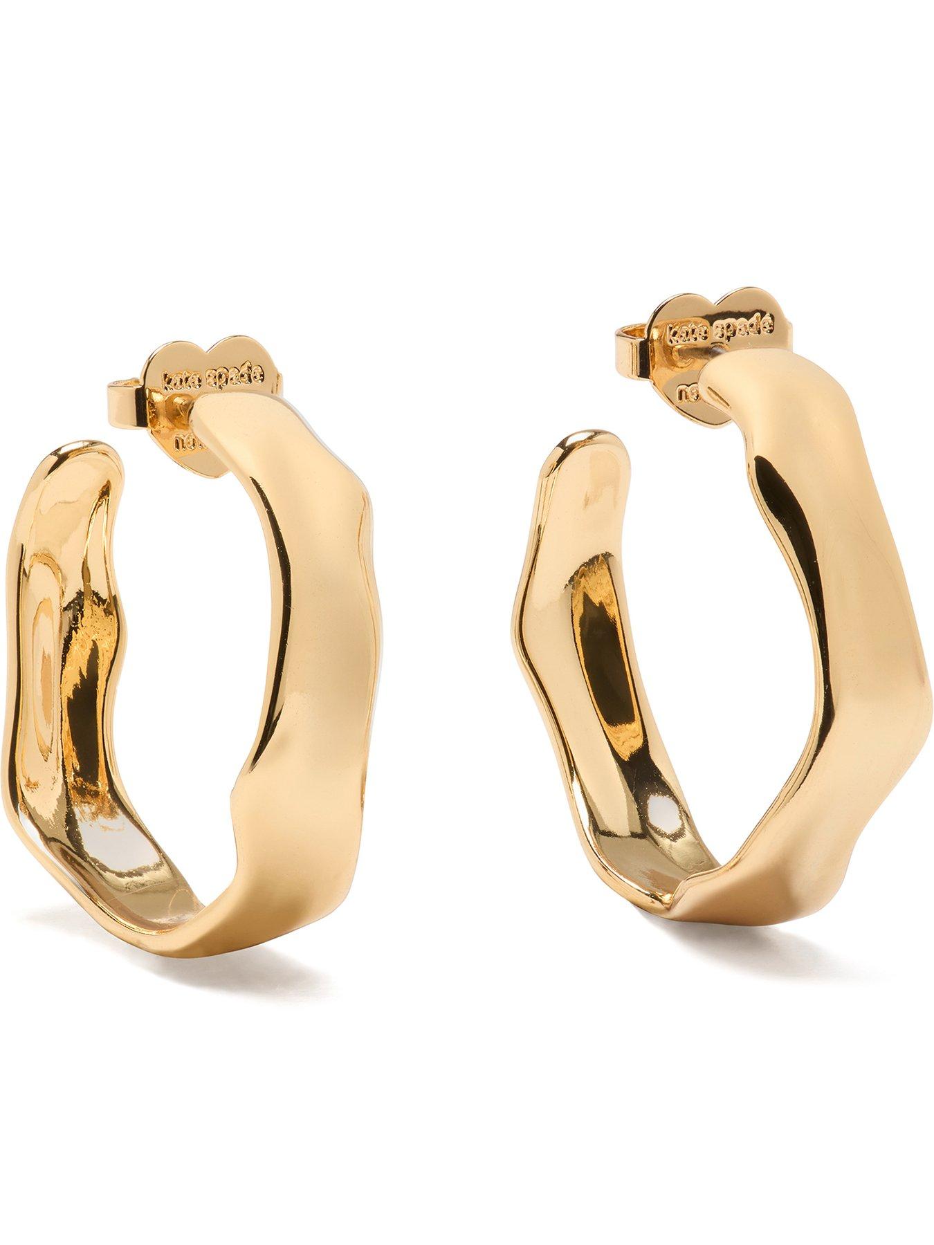 Image 1 of 3 of Kate Spade New York Molten Hoops - Gold