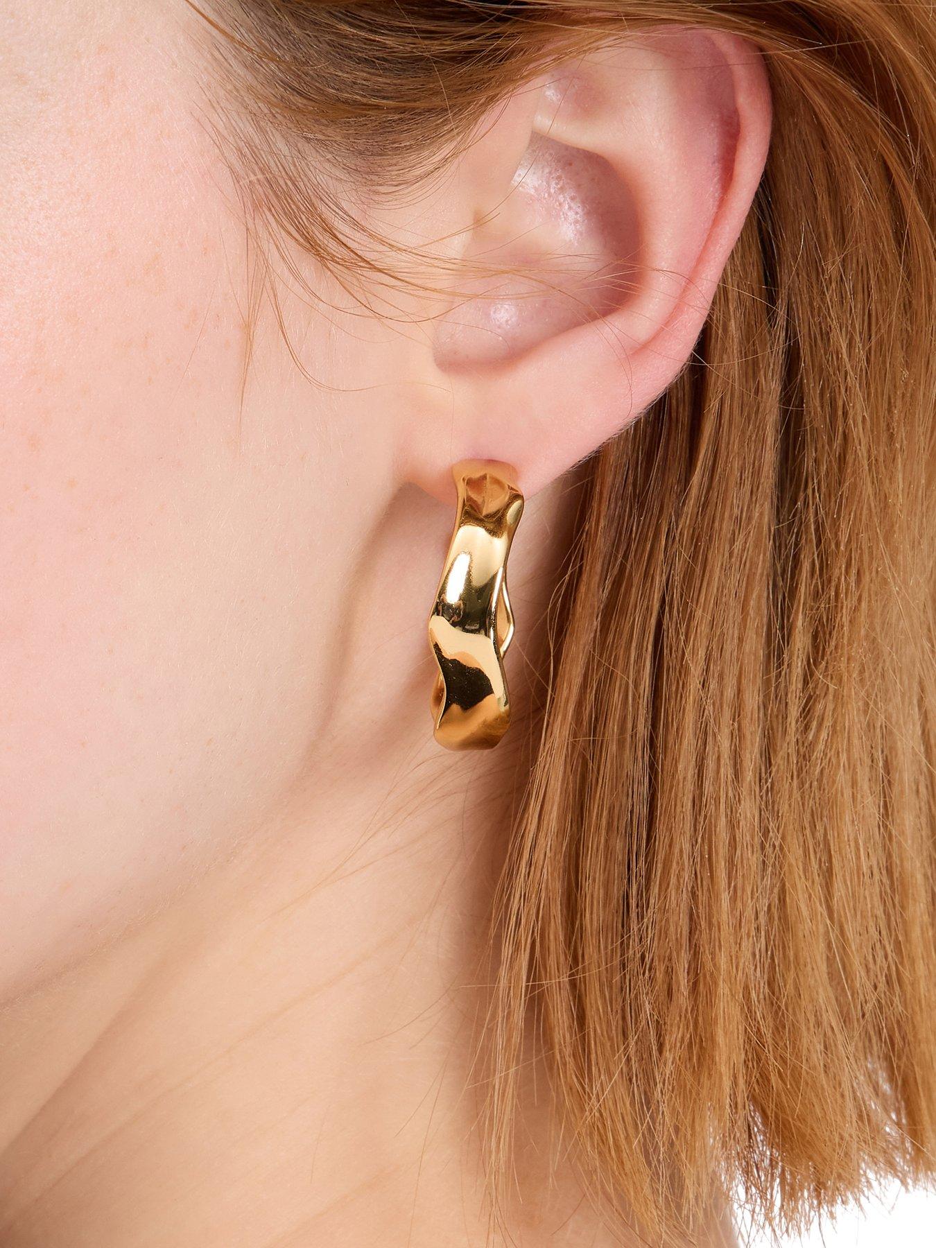 Image 2 of 3 of Kate Spade New York Molten Hoops - Gold
