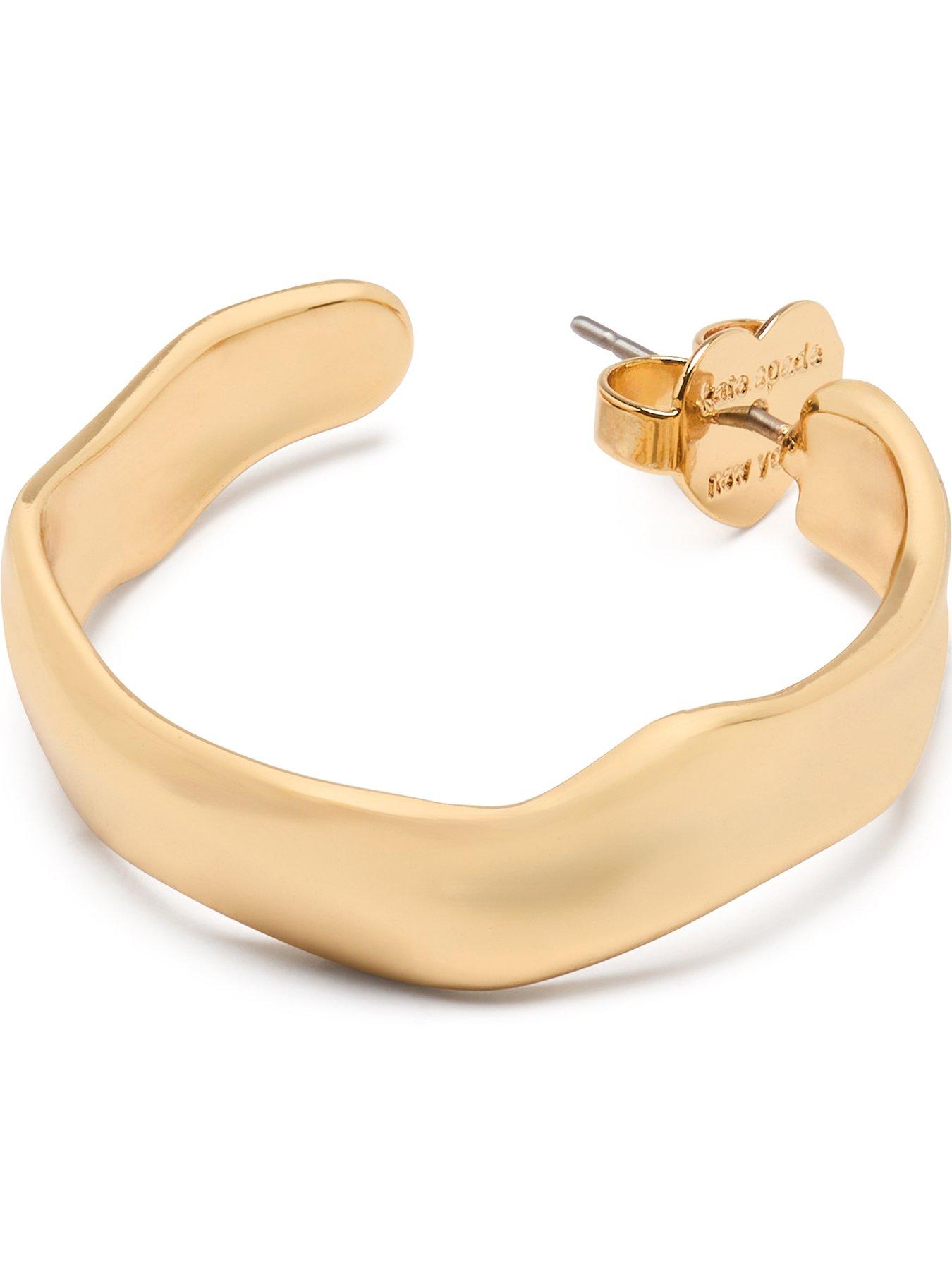Image 3 of 3 of Kate Spade New York Molten Hoops - Gold