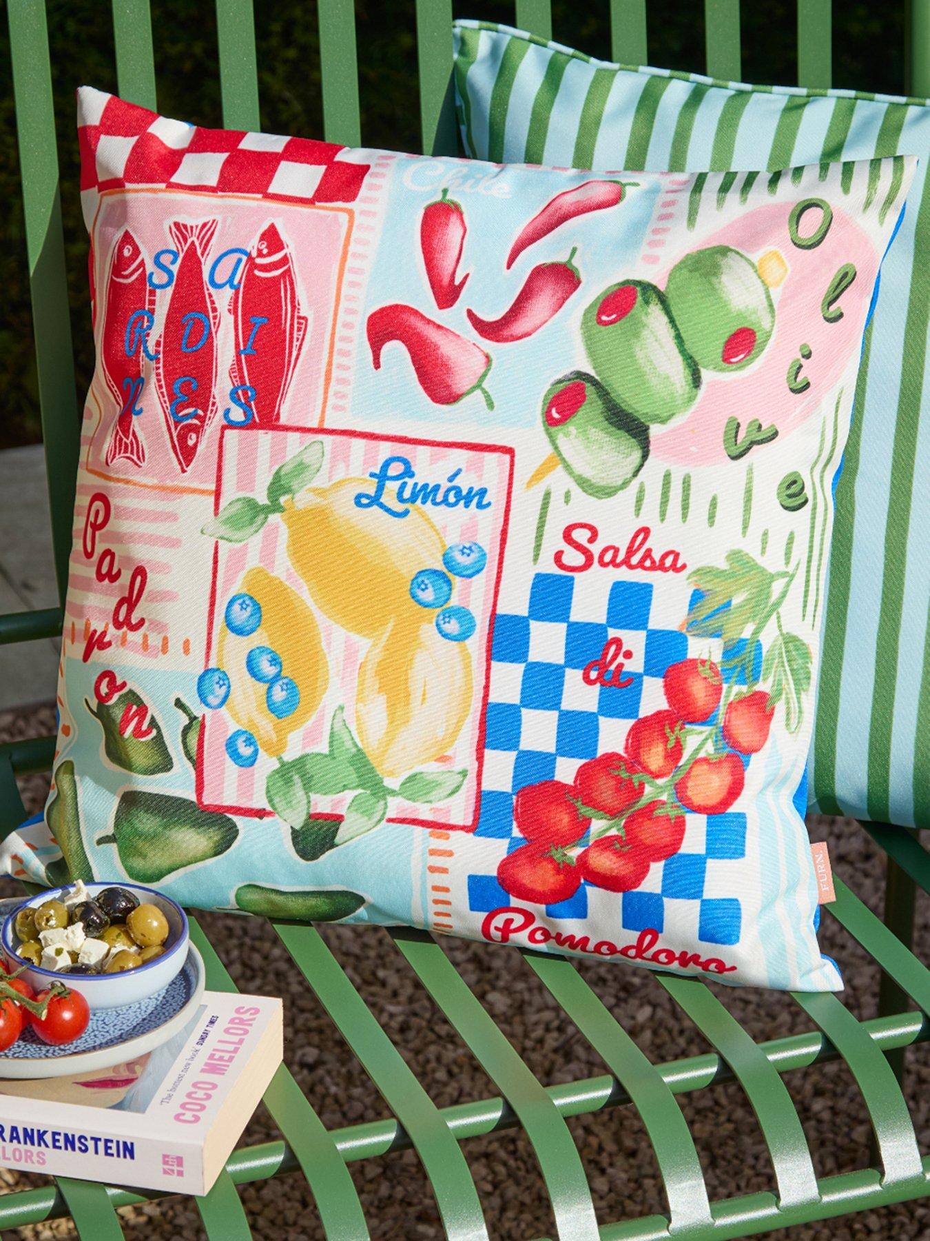 Furn Mediterranean Picnic 45X45 Outdoor Polyester Cushion Multi