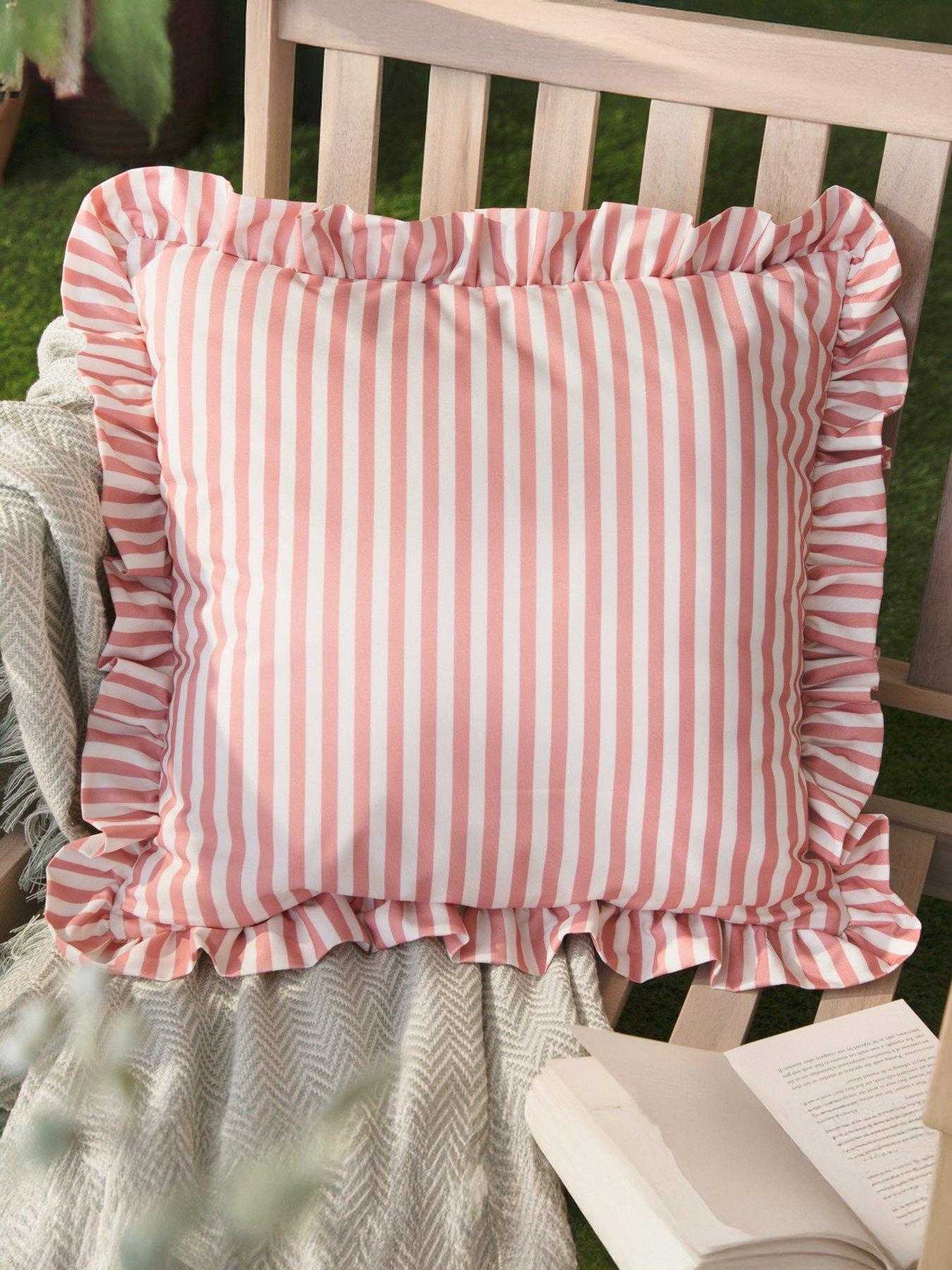 Image 1 of 5 of Wylder Millie Ruffle 50X50 Outdoor Polyester Cushion