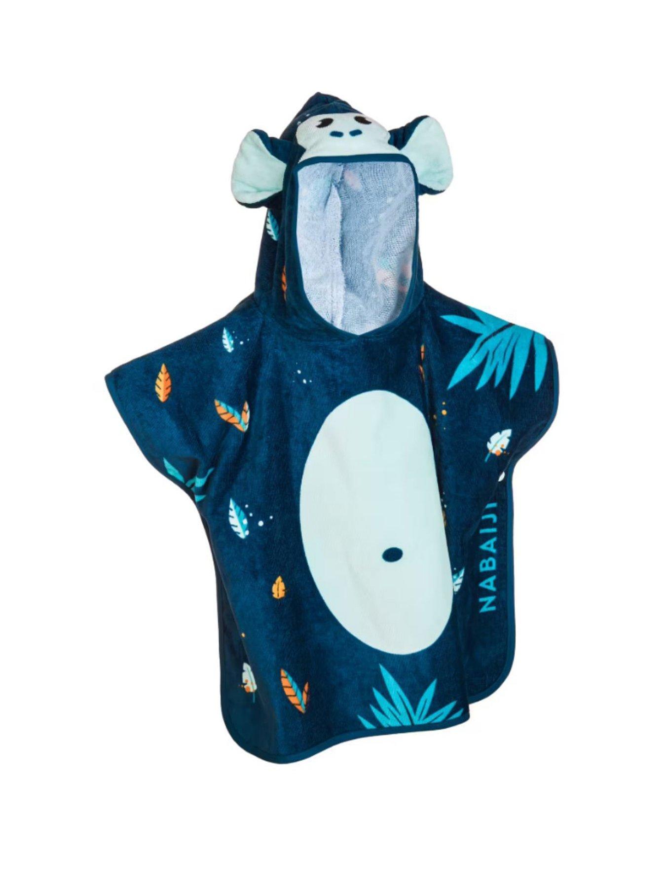Decathlon Kids Bath Poncho Cotton - Giraffe White Pink - age 1-3 years