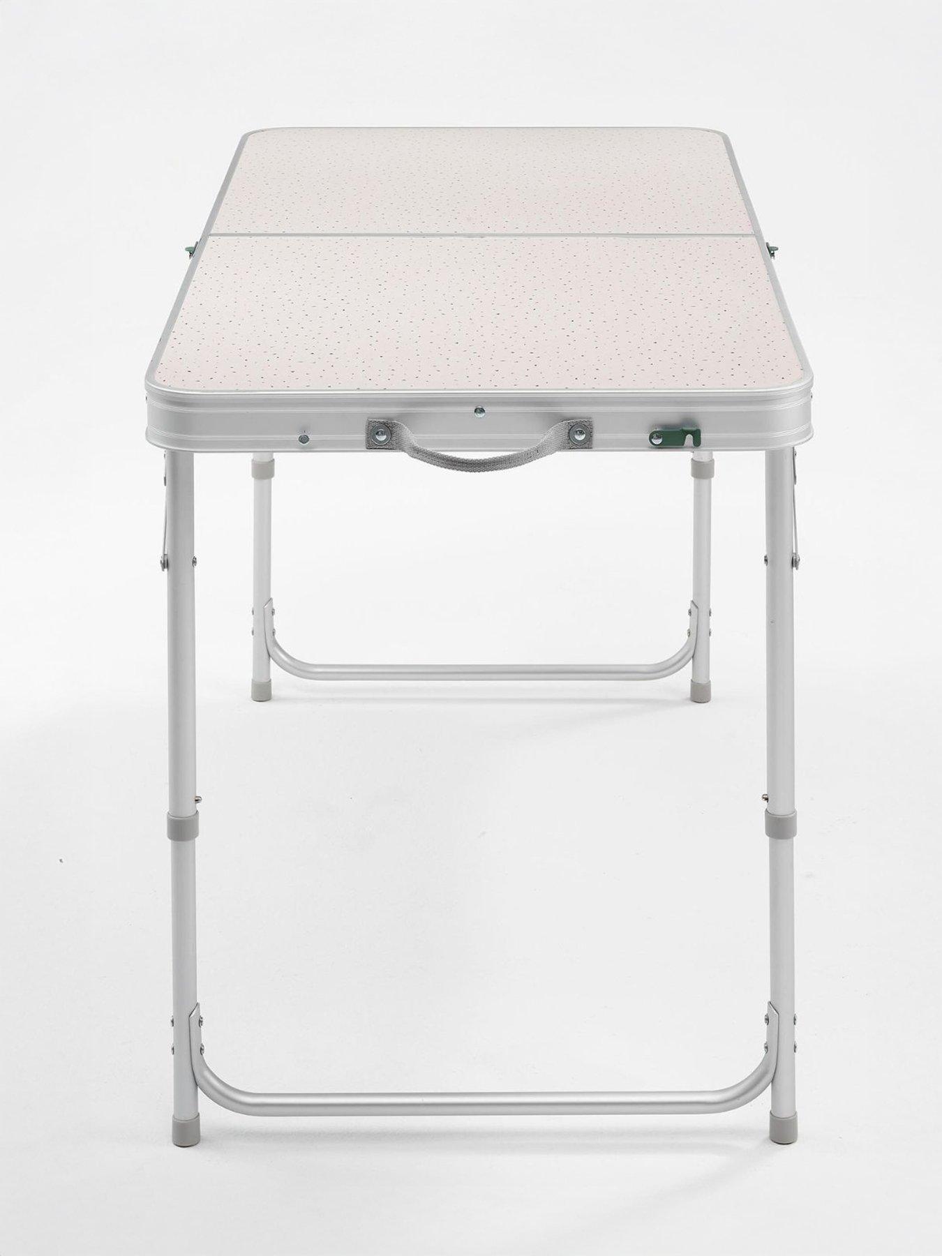 Image 3 of 7 of Decathlon Table 4/6 People + 4 Seats Beige Table
