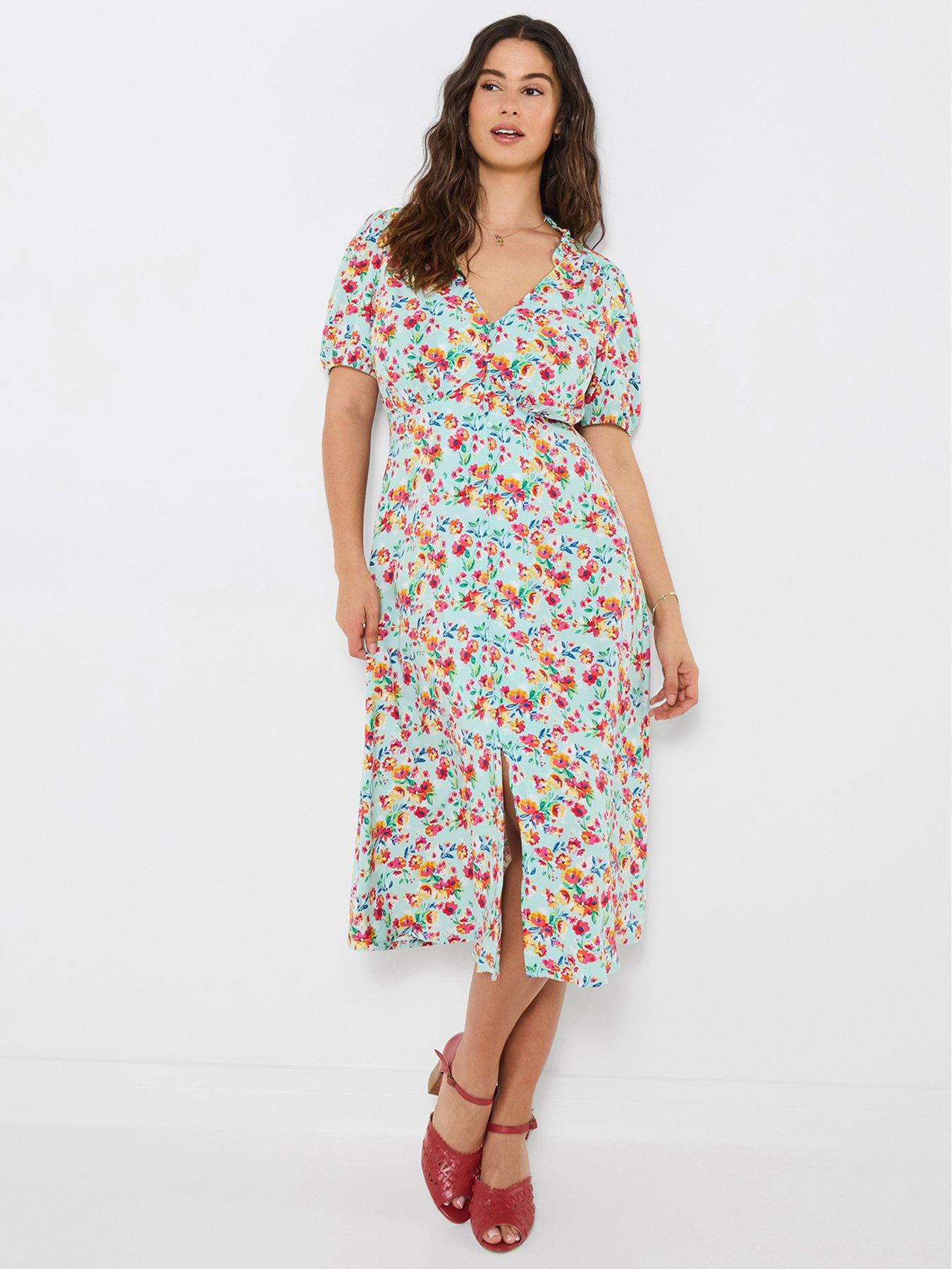 Joe Browns Penelope Floral Midi Tea Dress - Multi