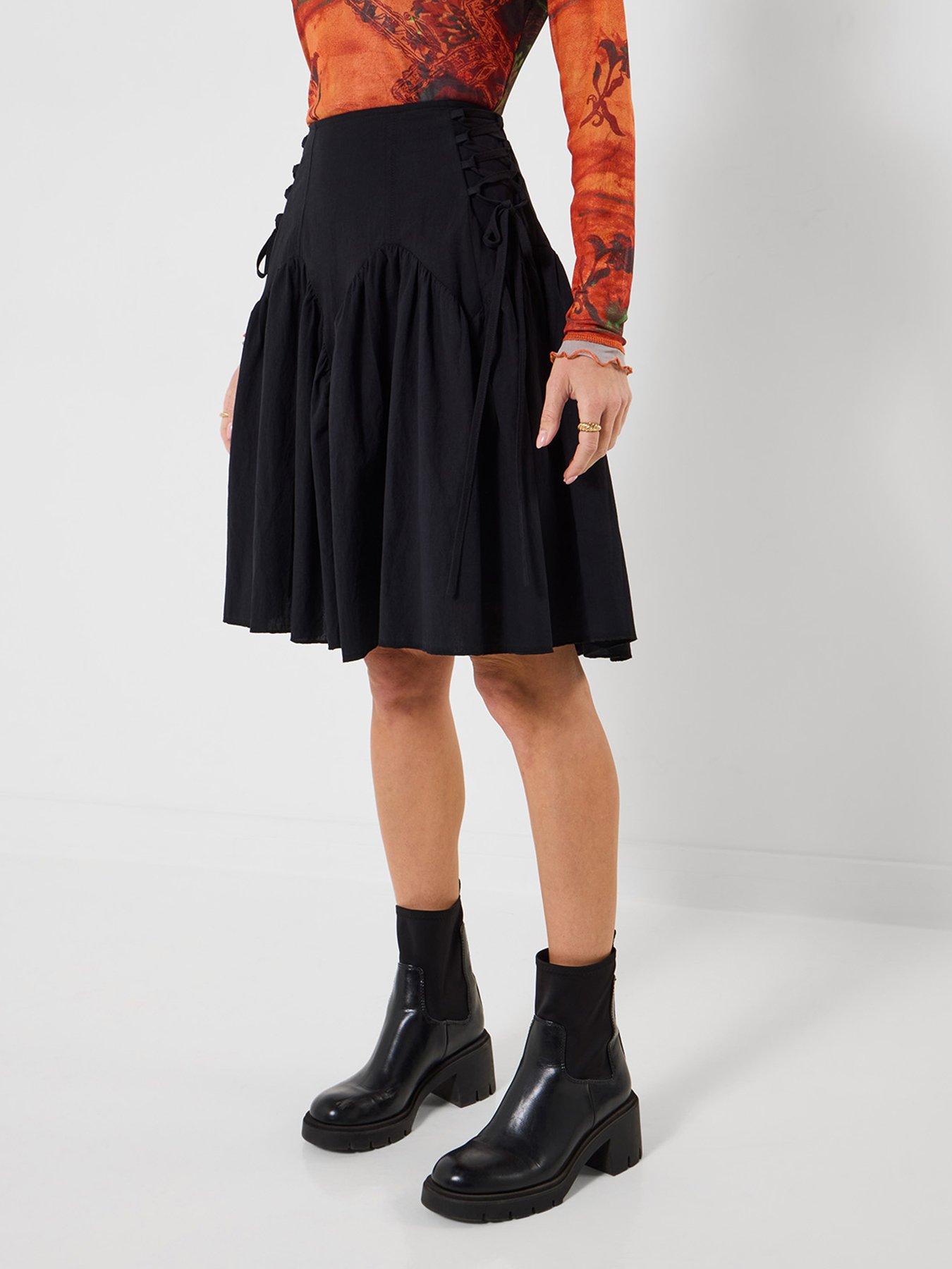 Joe Browns Rhianna Lace-Up Side Skirt - Black