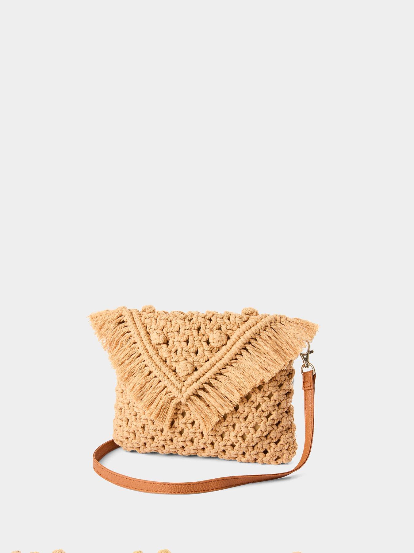  image of joe-browns-mimi-macrame-cross-body-bag-brown