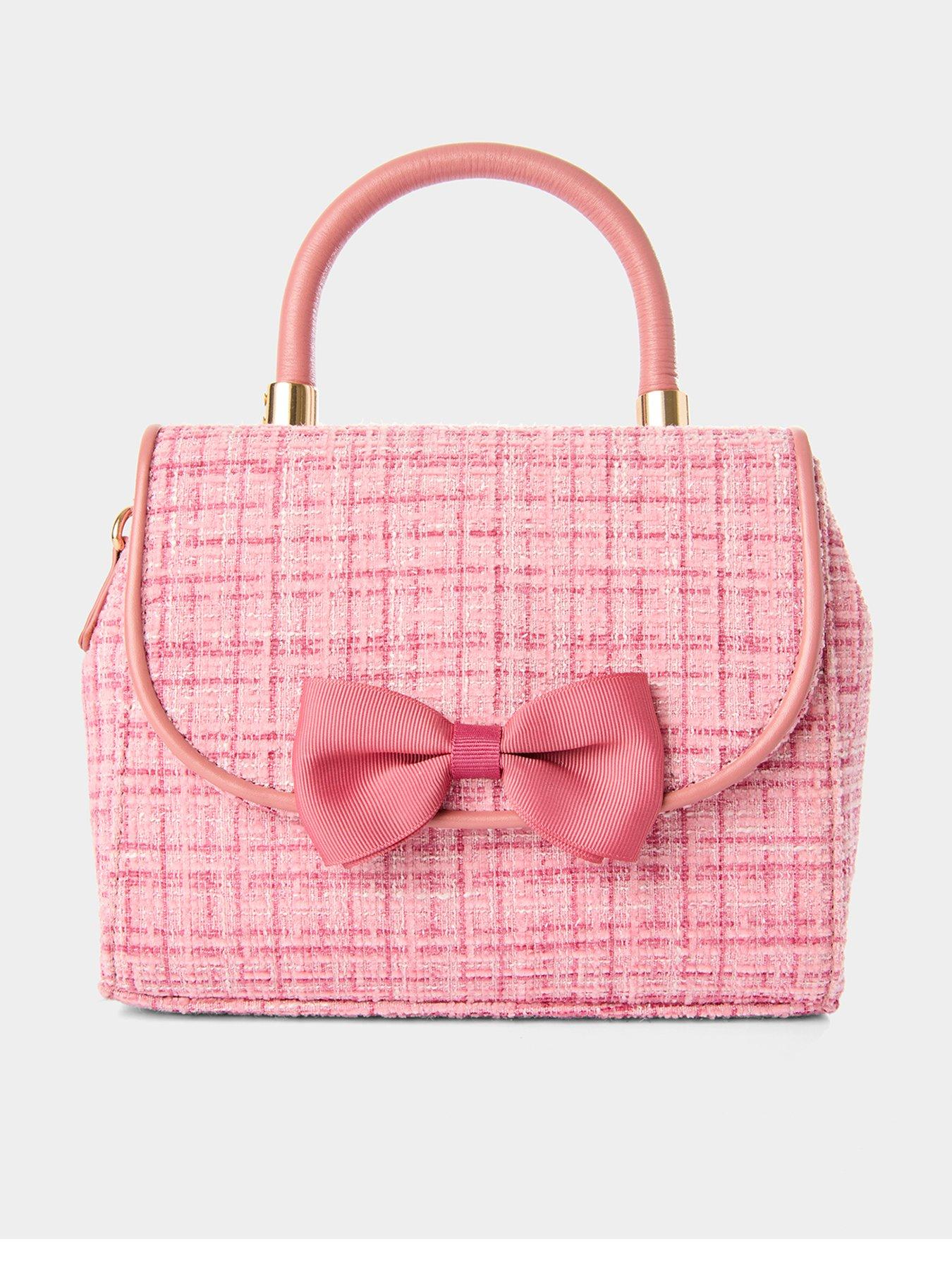 joe-browns-margot-tweedy-bow-bag-pink