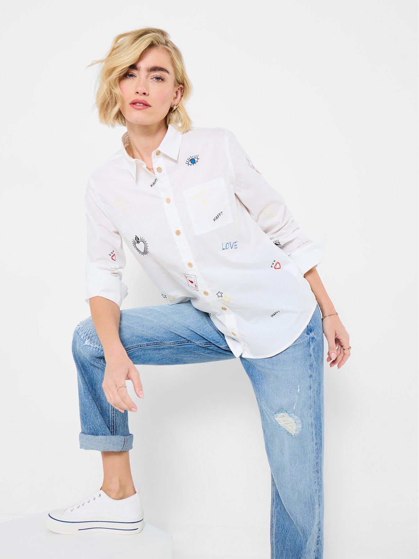 Joe Browns Joe's Embroidered Shirt - White