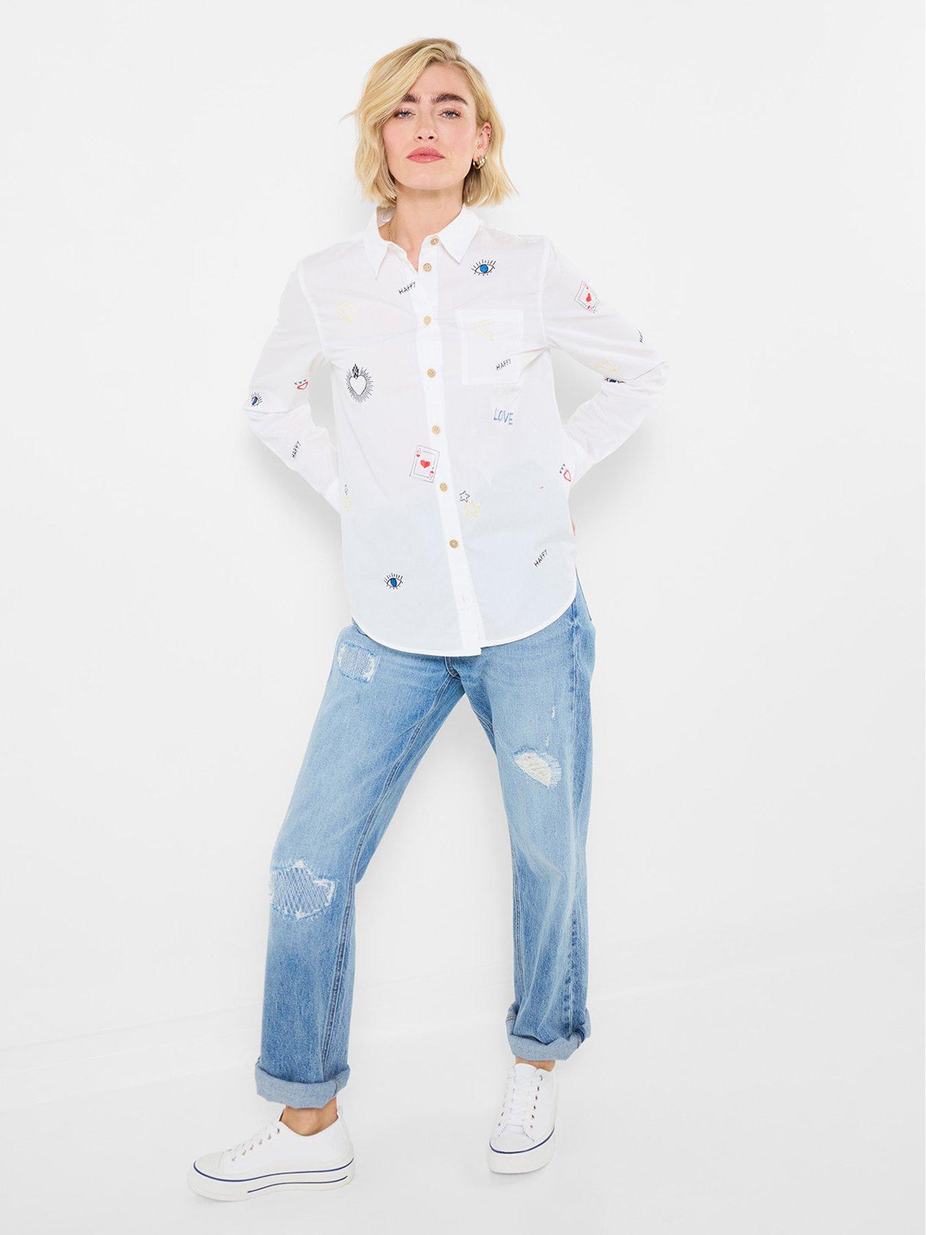Image 3 of 5 of Joe Browns Joe's Embroidered Shirt - White