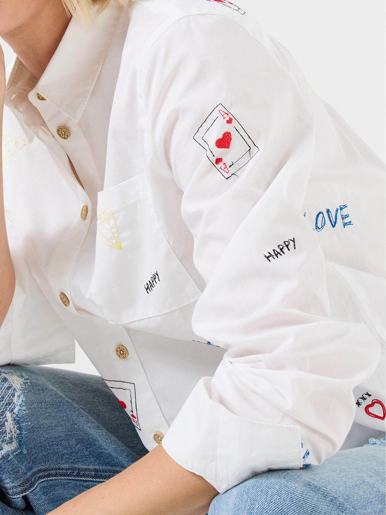 Image 4 of 5 of Joe Browns Joe's Embroidered Shirt - White