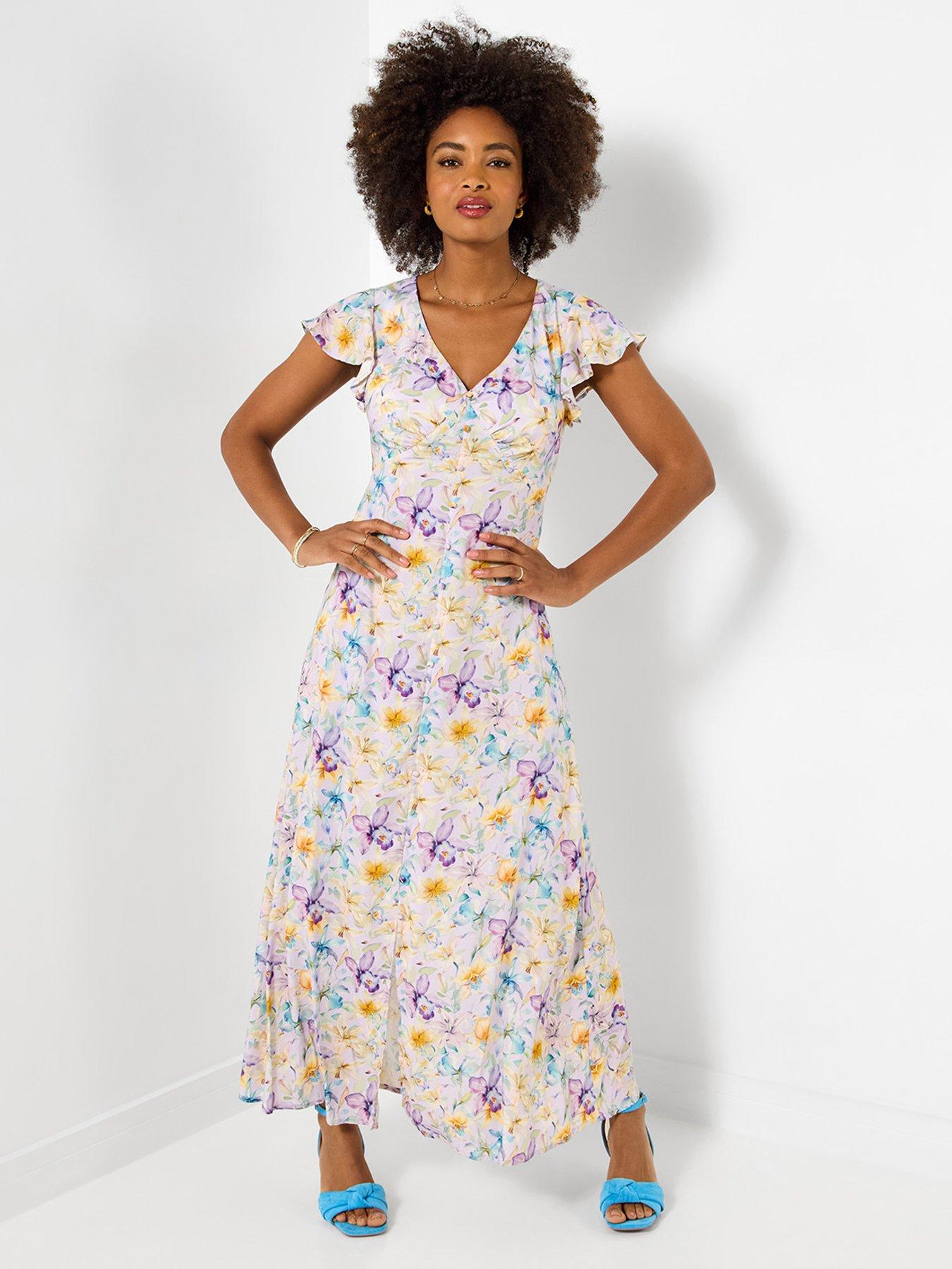 Joe Browns Watercolours Printed Floral Dress - Multi