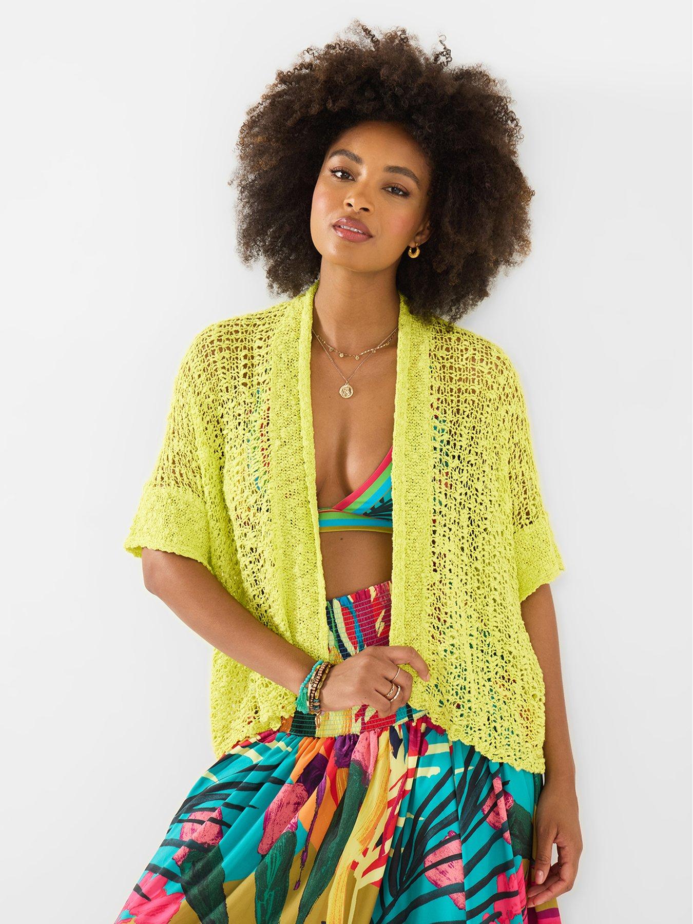 Image 3 of 5 of Joe Browns Edge To Edge Popcorn Cardigan - Green