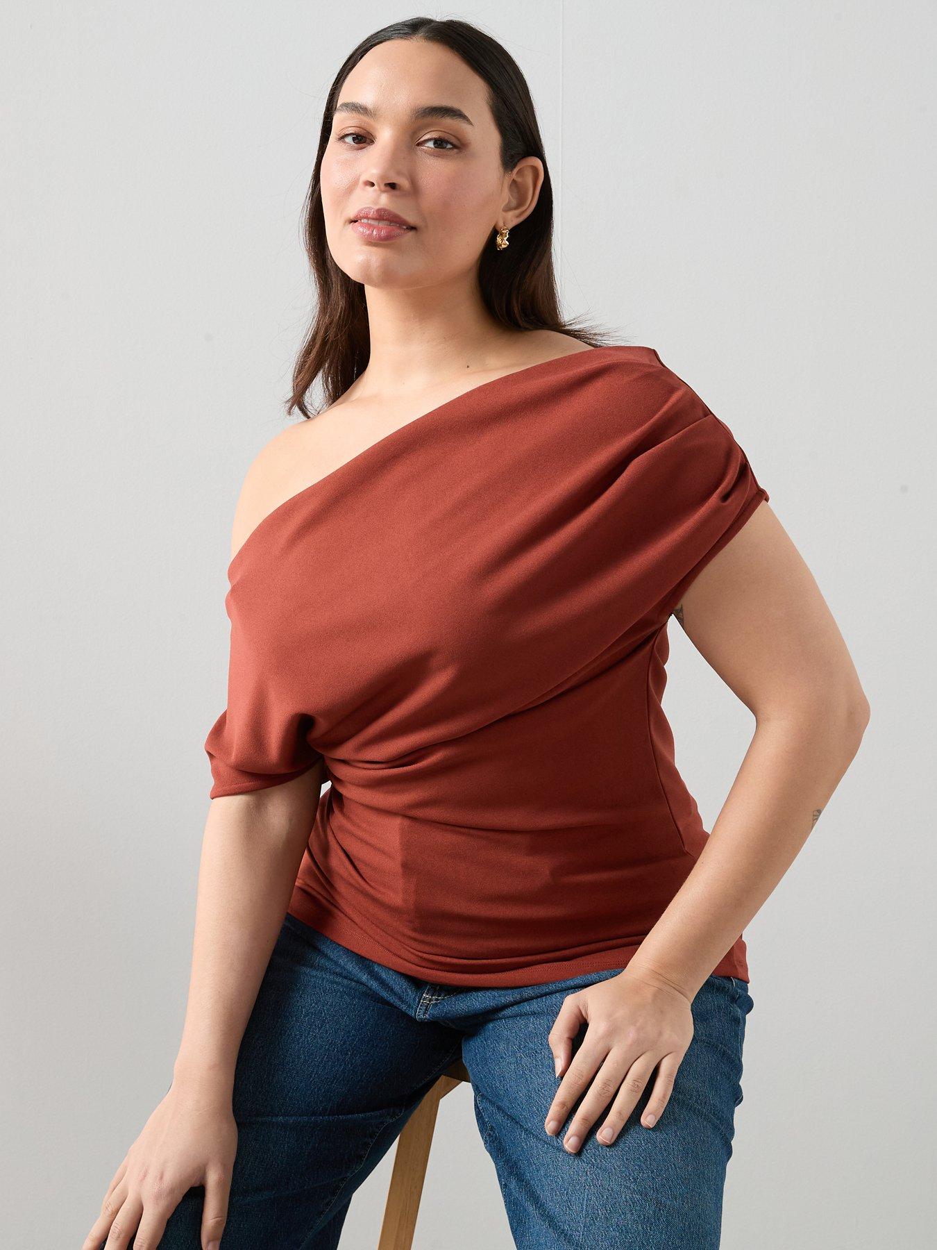 The Very Collection Curve Off The Shoulder Drape Tunic