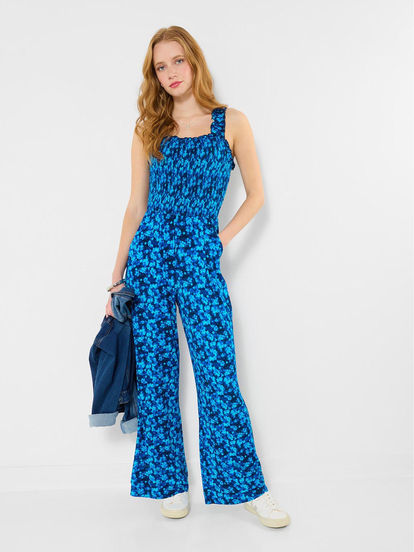Image 1 of 5 of Joe Browns Fabulous Floral Jersey Jumpsuit - Blue