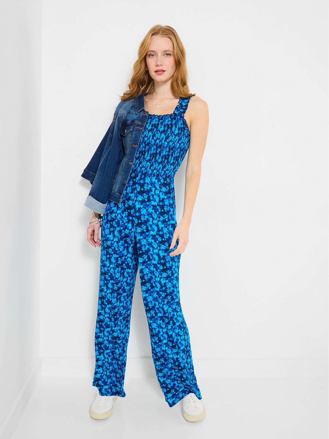 Image 3 of 5 of Joe Browns Fabulous Floral Jersey Jumpsuit - Blue