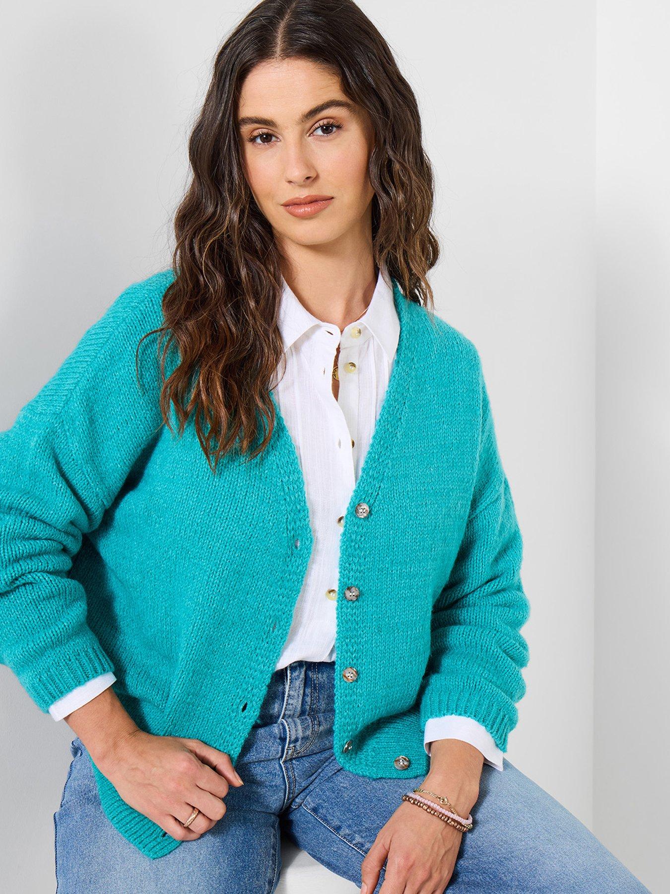 Joe Browns Celia V- Neck Cardigan - Blue