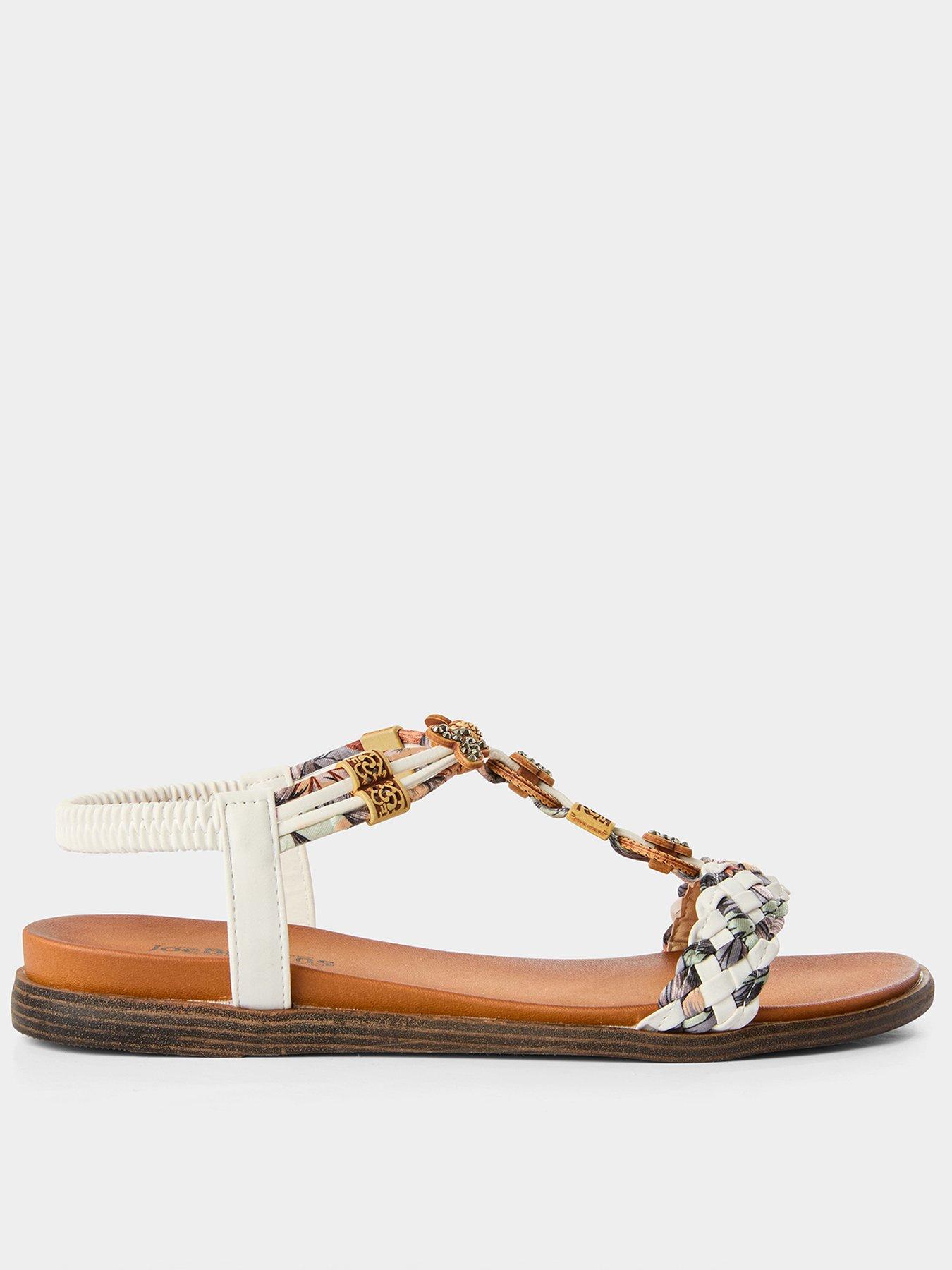  image of joe-browns-hot-spell-boho-sandals-white