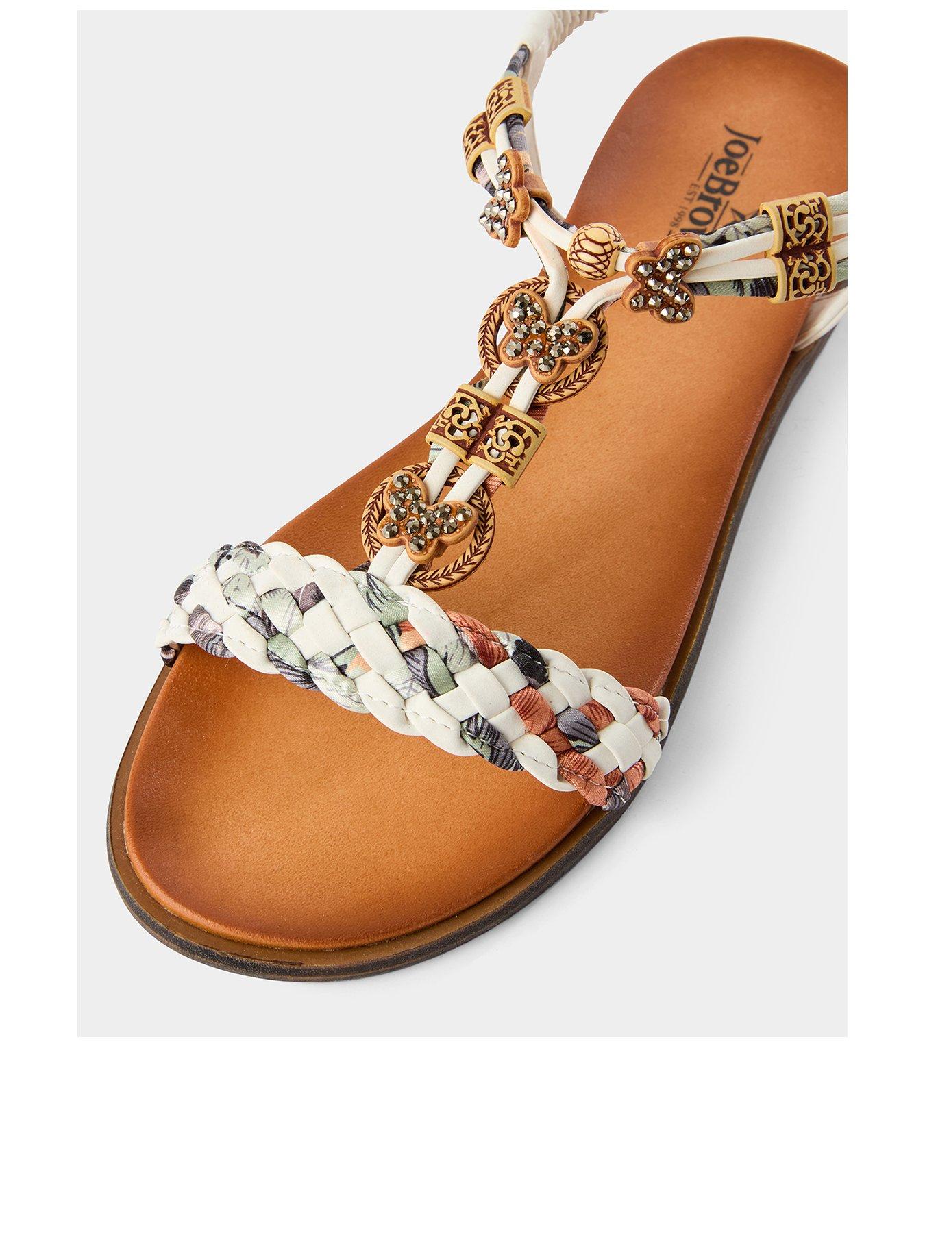  image of joe-browns-hot-spell-boho-sandals-white