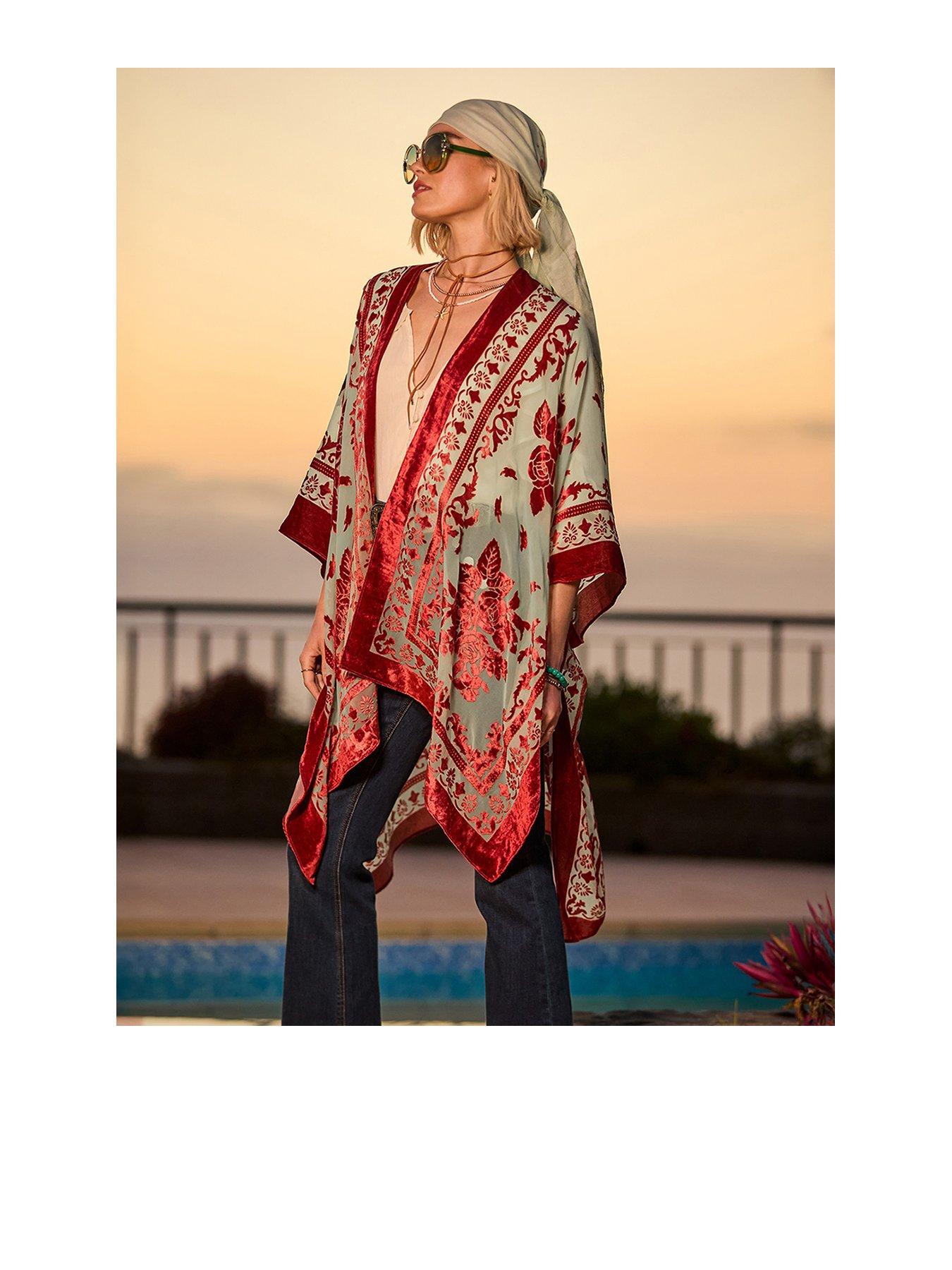 Joe Browns Goddess Devore Kimono - Multi