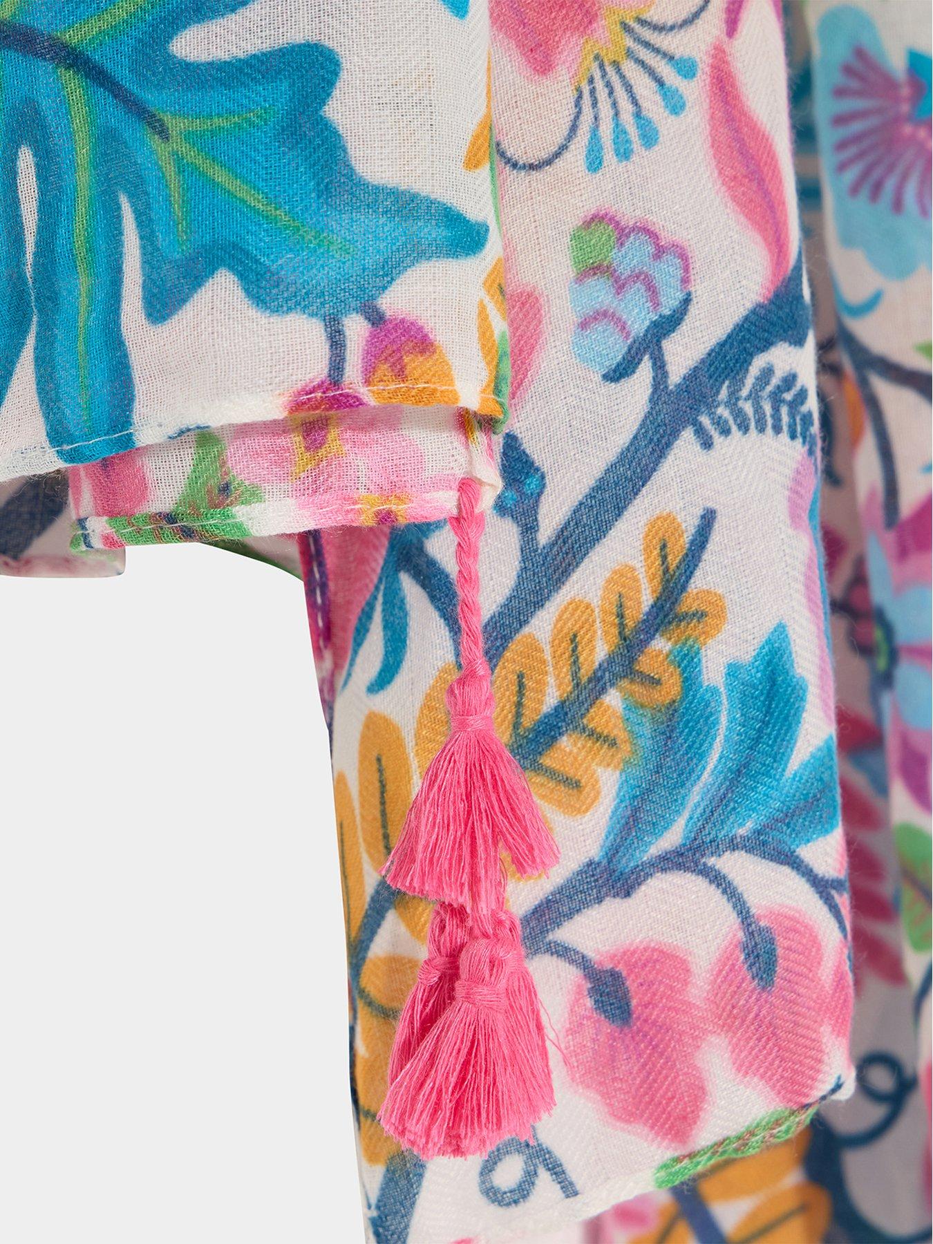 Image 2 of 3 of Joe Browns Enchanted Garden Tassel Scarf - Multi